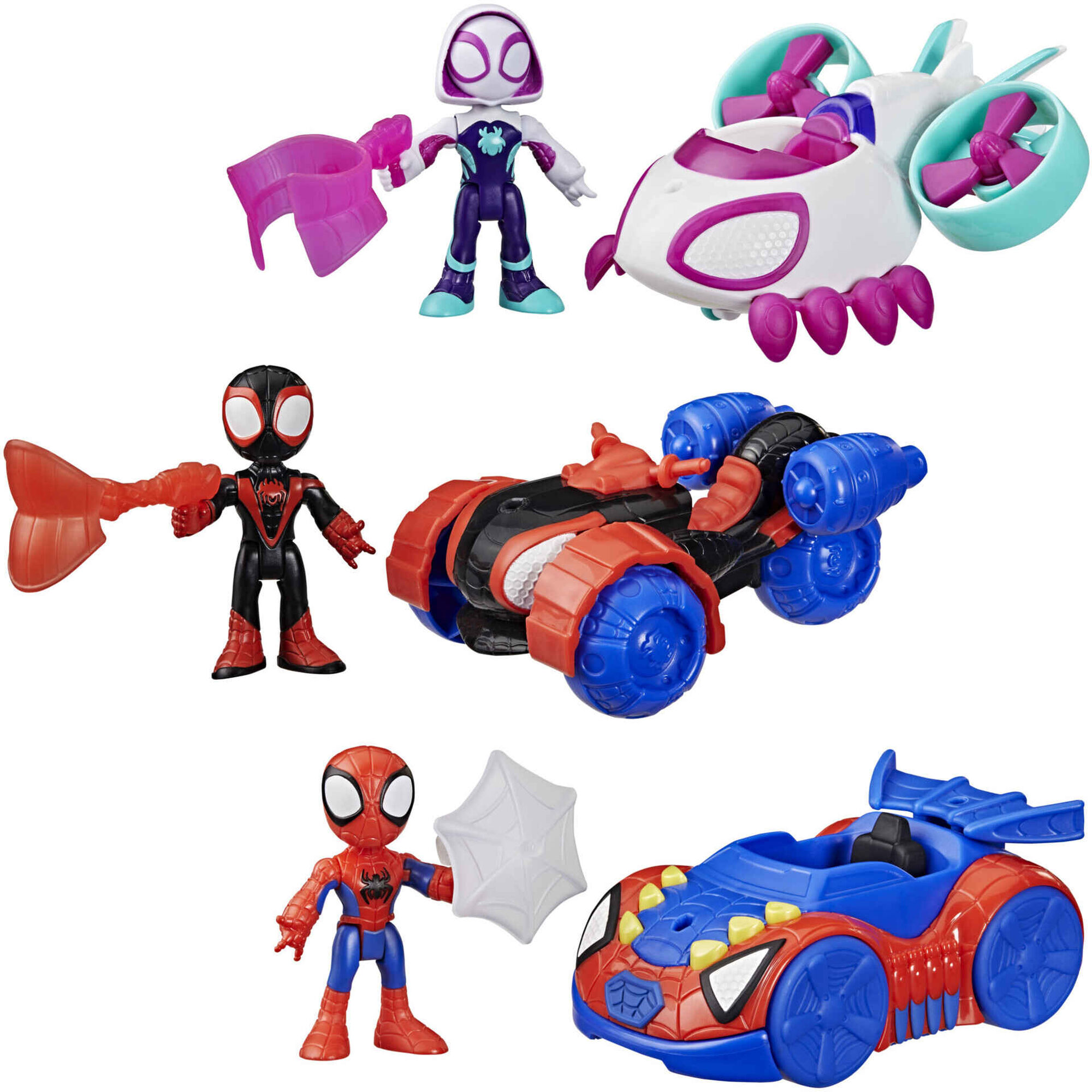 Marvel - Pack Figuras Spidey e Ve&iacute;culos 7,5 cm (v&aacute;rios modelos)