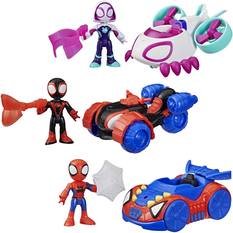 Marvel - Pack Figuras Spidey e Veículos 7,5 cm (vários modelos)