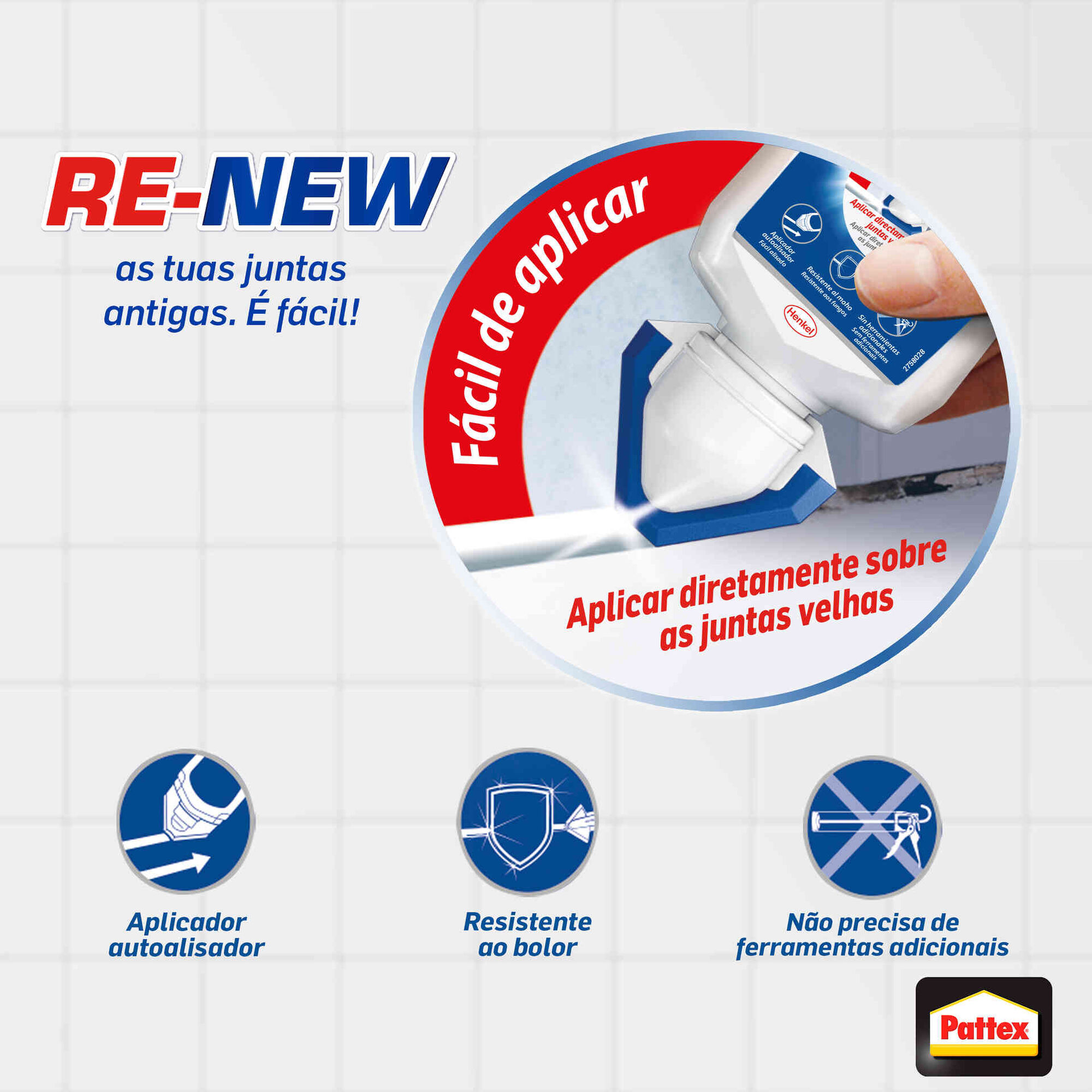 Silicone Banho Renovador de Juntas Branco