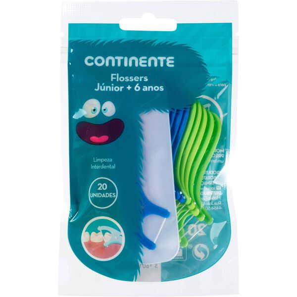Fio Dentário Flossers Kids Continente