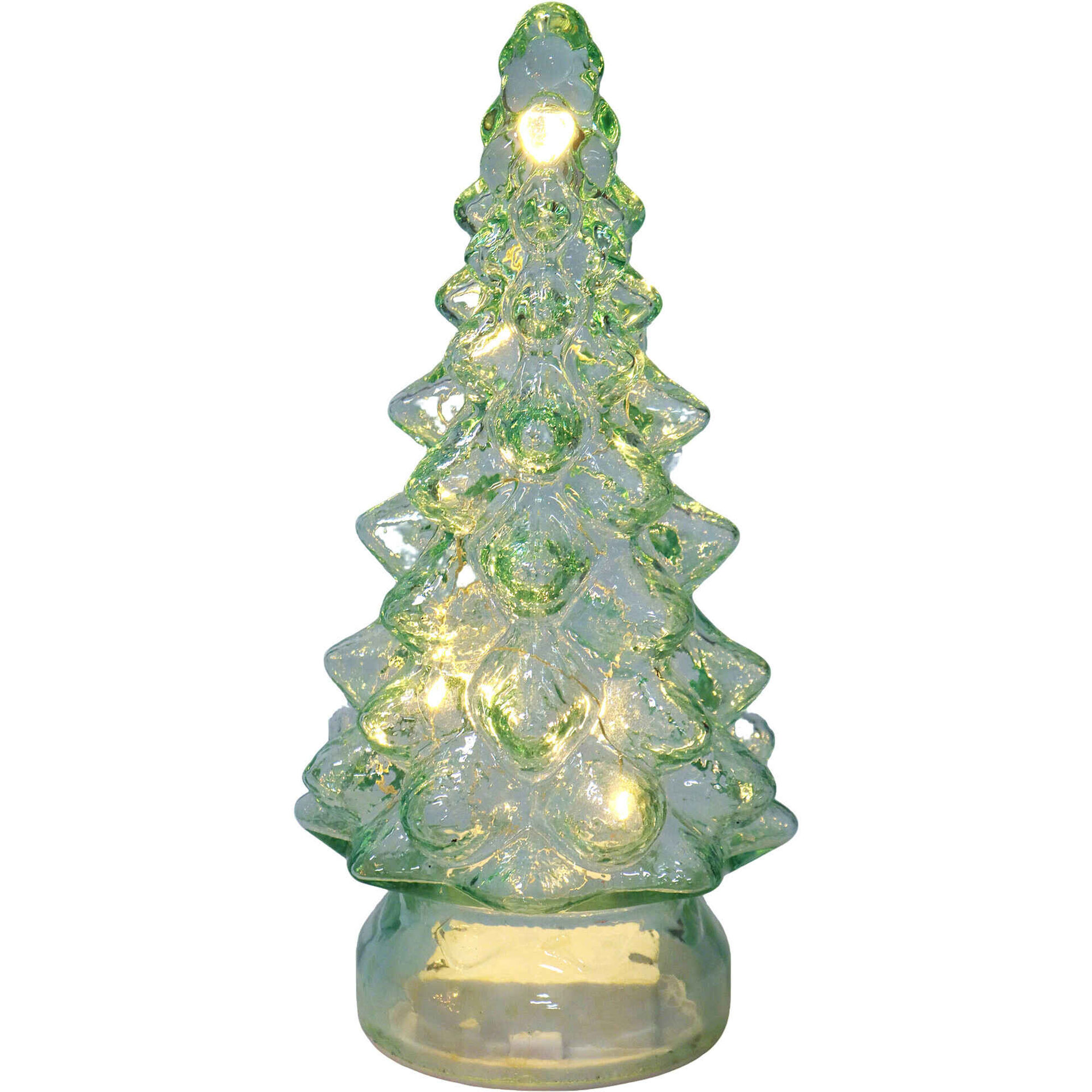 Árvore de Vidro Verde com Luz