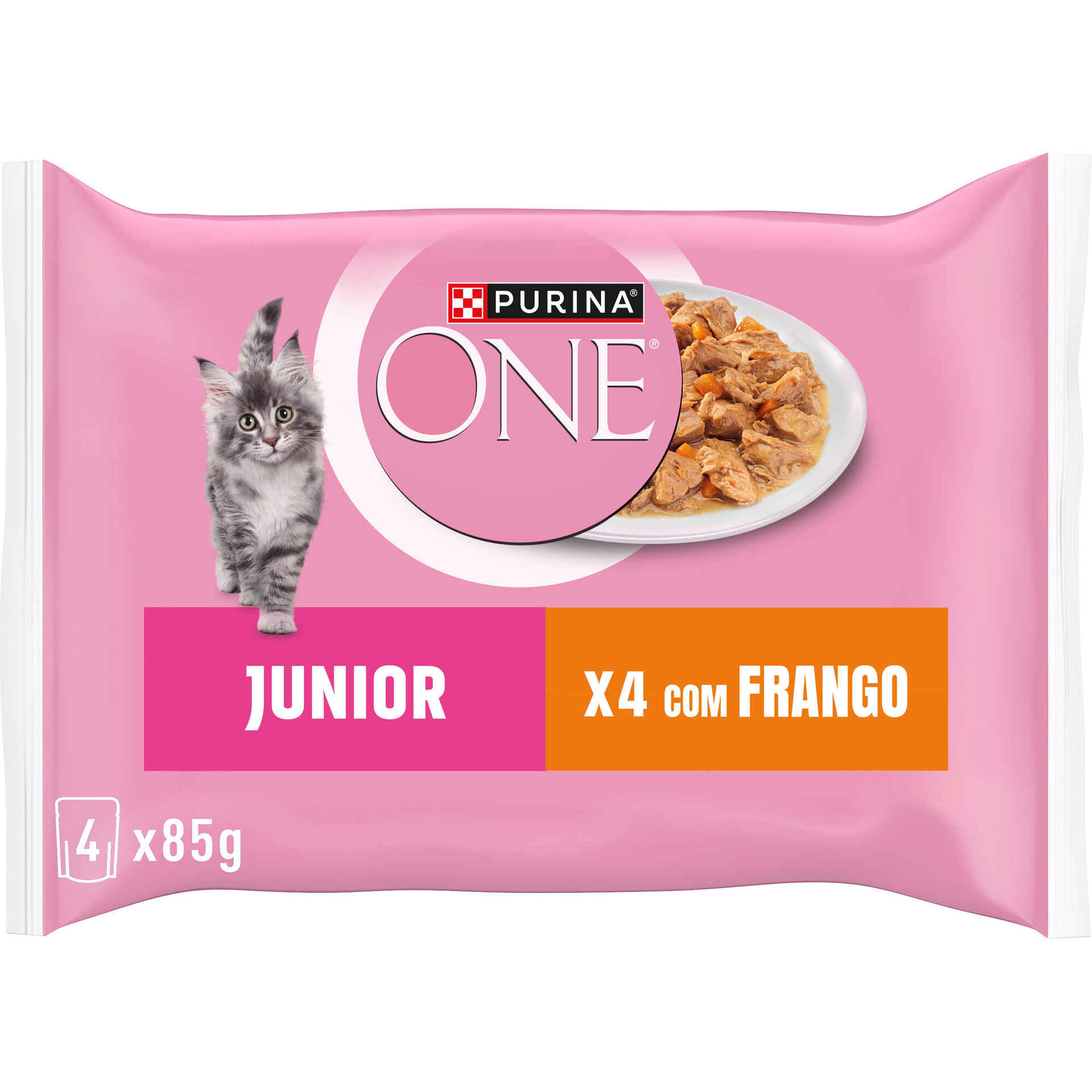 Comida H&uacute;mida para Gato J&uacute;nior Frango Purina One