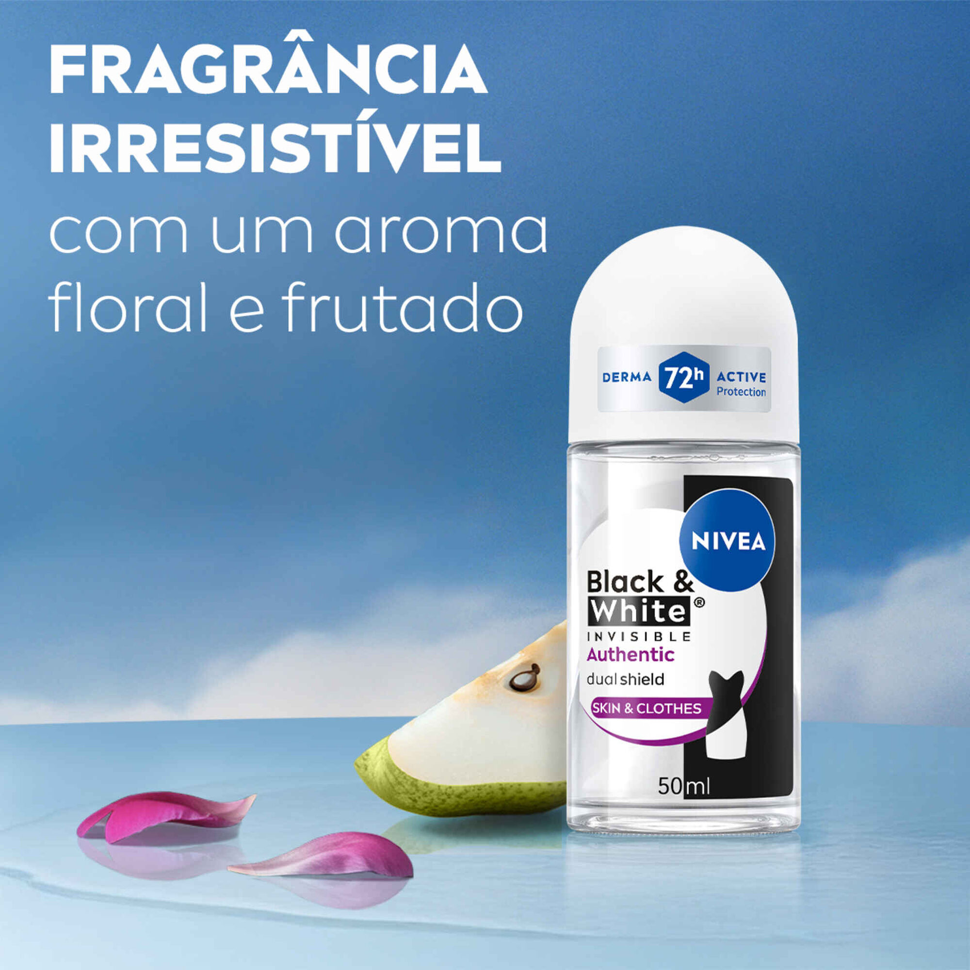 Desodorizante Roll On Black&White Authentic Nivea