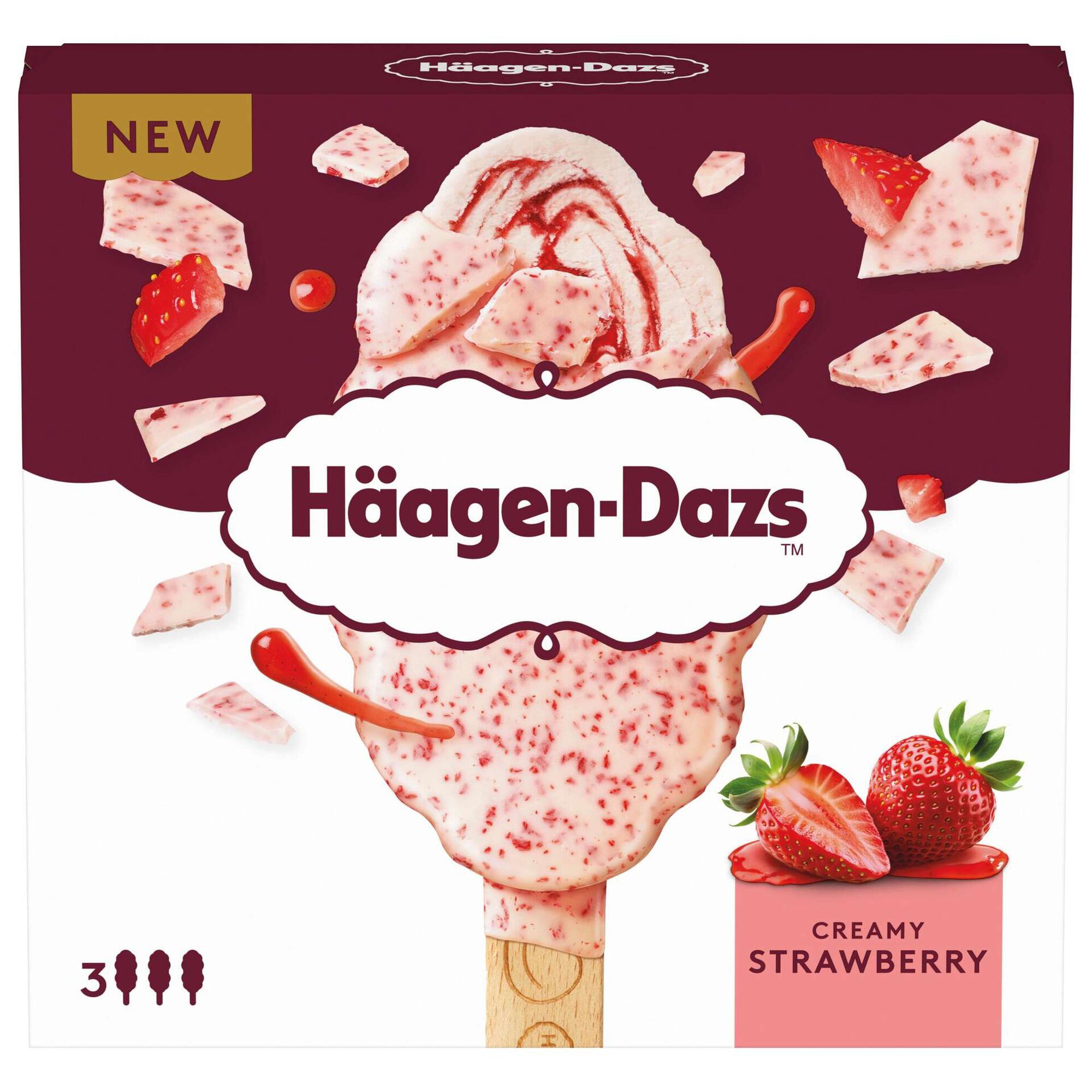 Gelado Morango H&auml;agen-Dazs
