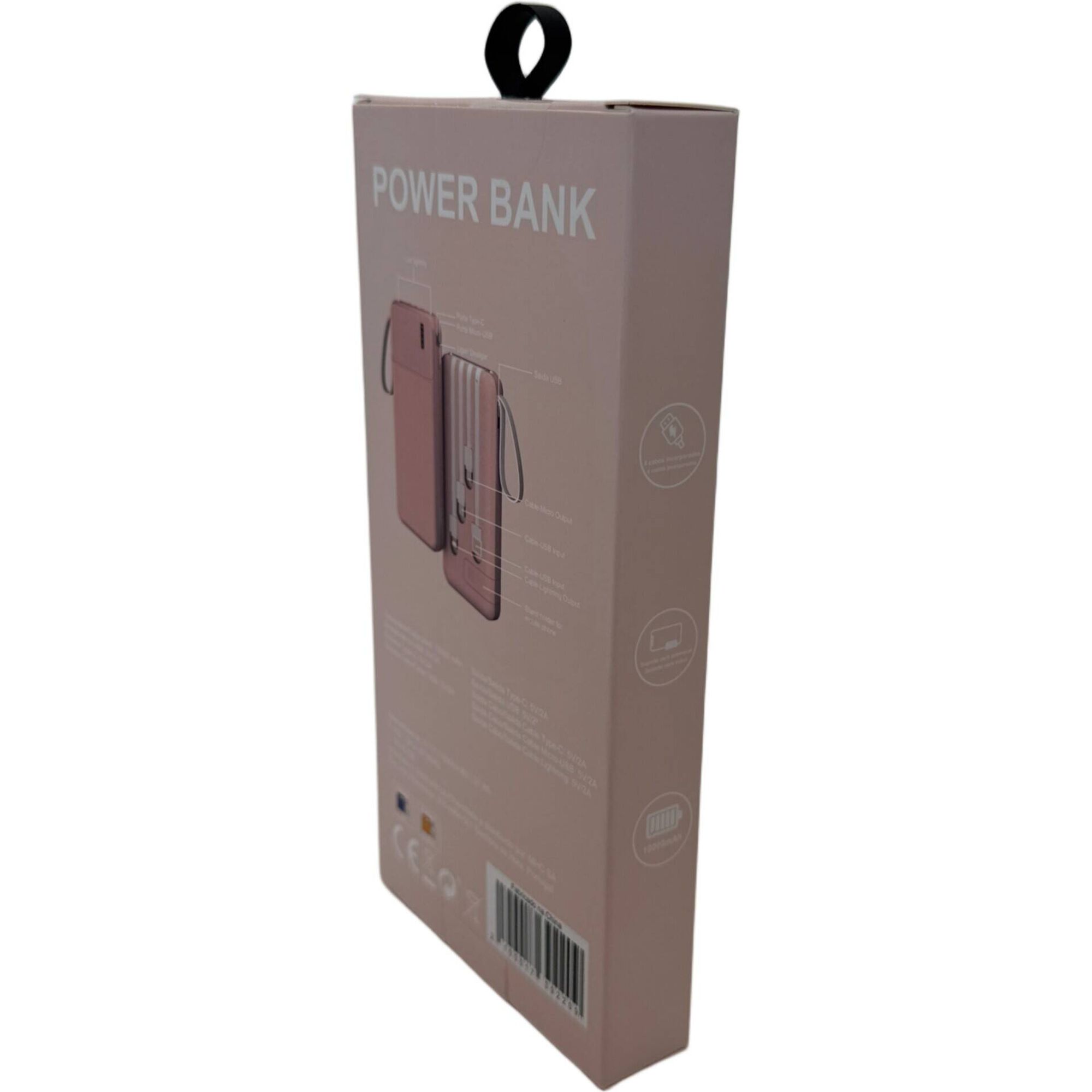 Powerbank 10000mAh Rosa Fusion Bazar&atilde;o