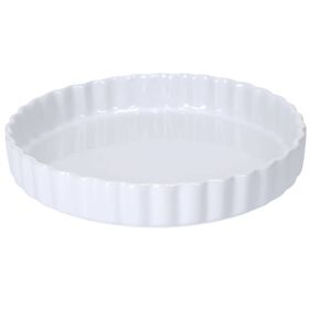 Tarteira 28cm Nervuras Branca Tarteira 28cm Nervuras Branca