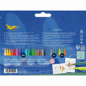 Marcadores de Colorir Dinossauro Faber-Castell