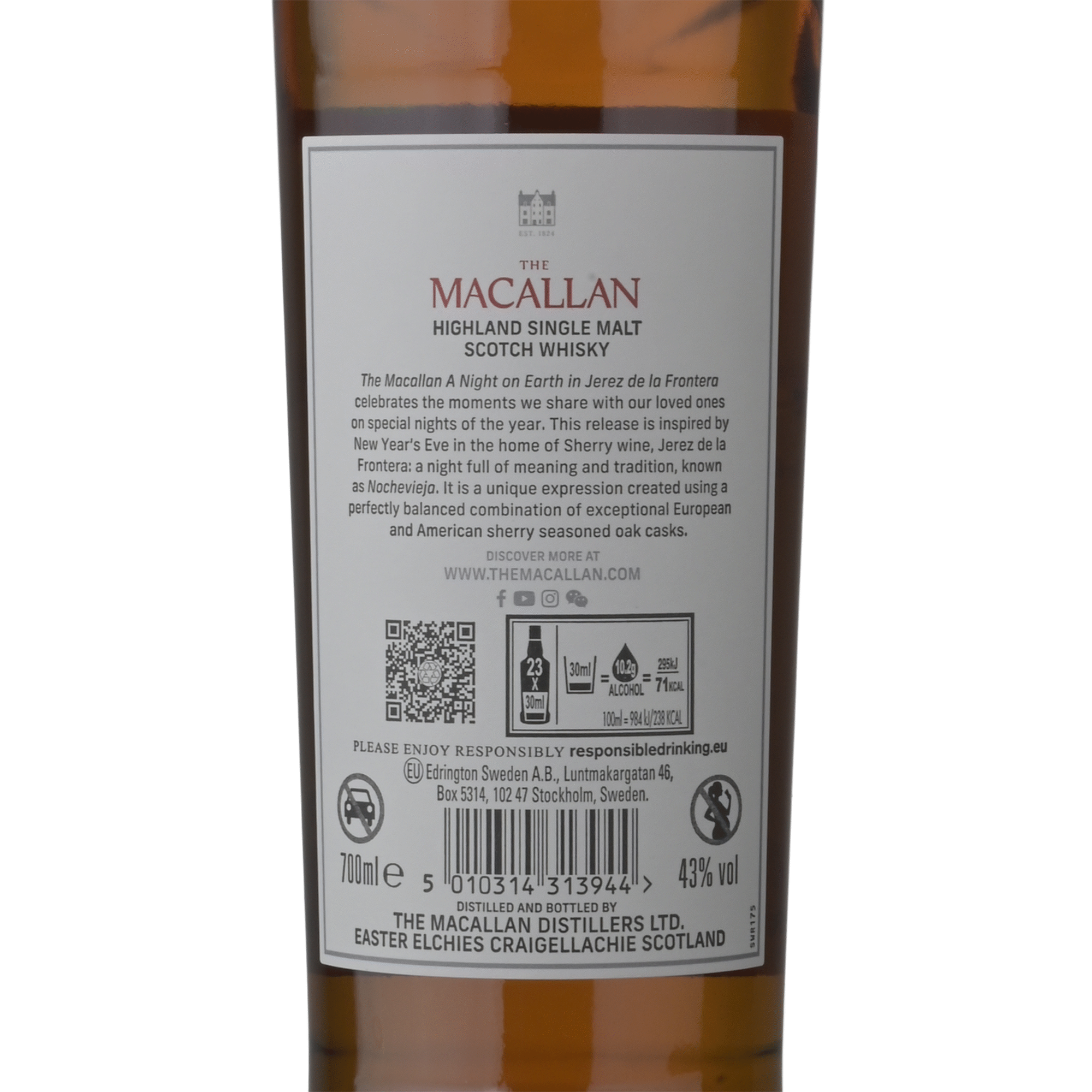 The Macallan Whisky A Night on Earth Jerez Single Malt