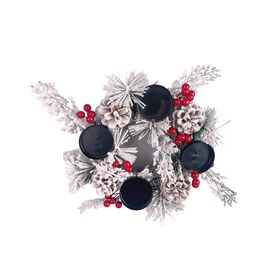 Centro de Mesa  4 Velas Redondo