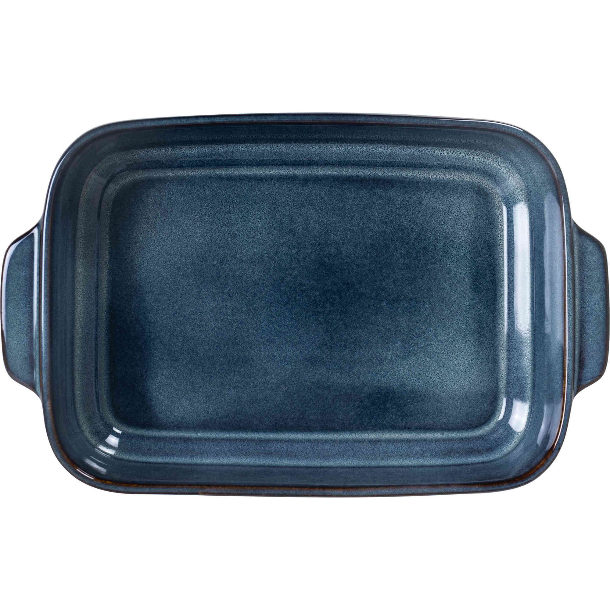 Assadeira Retangular Reativo 38x24cm Azul Kasa