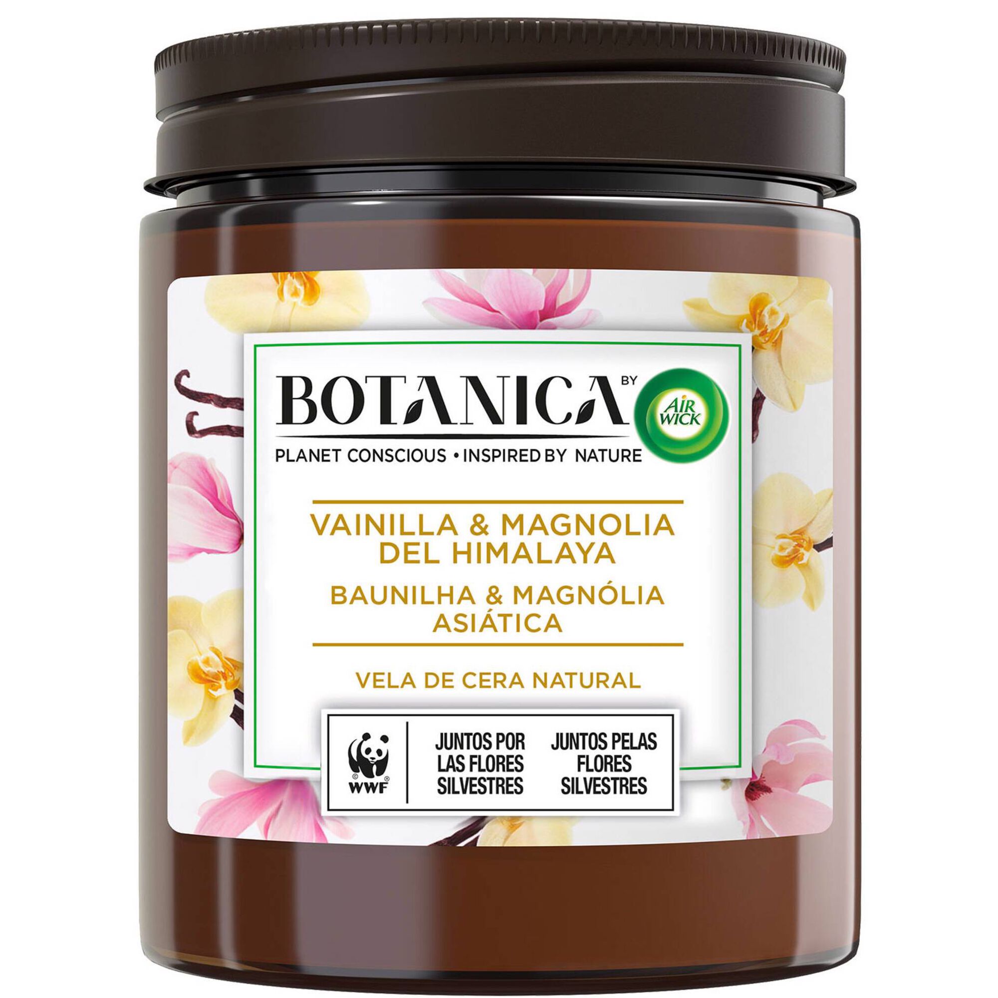 Ambientador Vela Botânica Baunilha e Magnólia