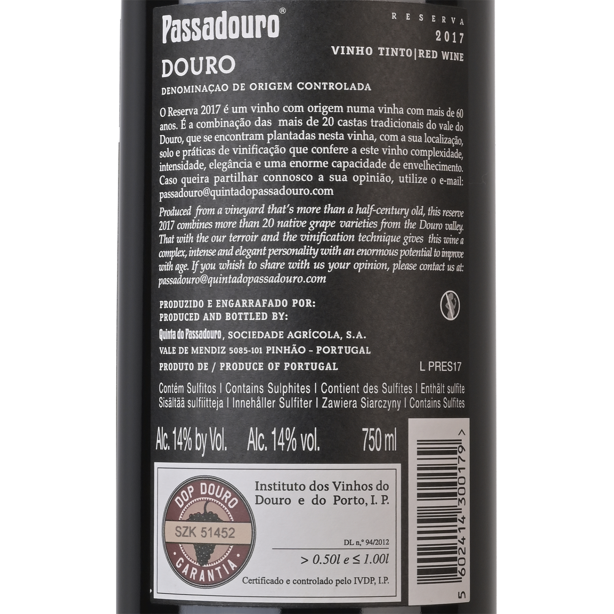 Passadouro Reserva Douro Vinho Tinto