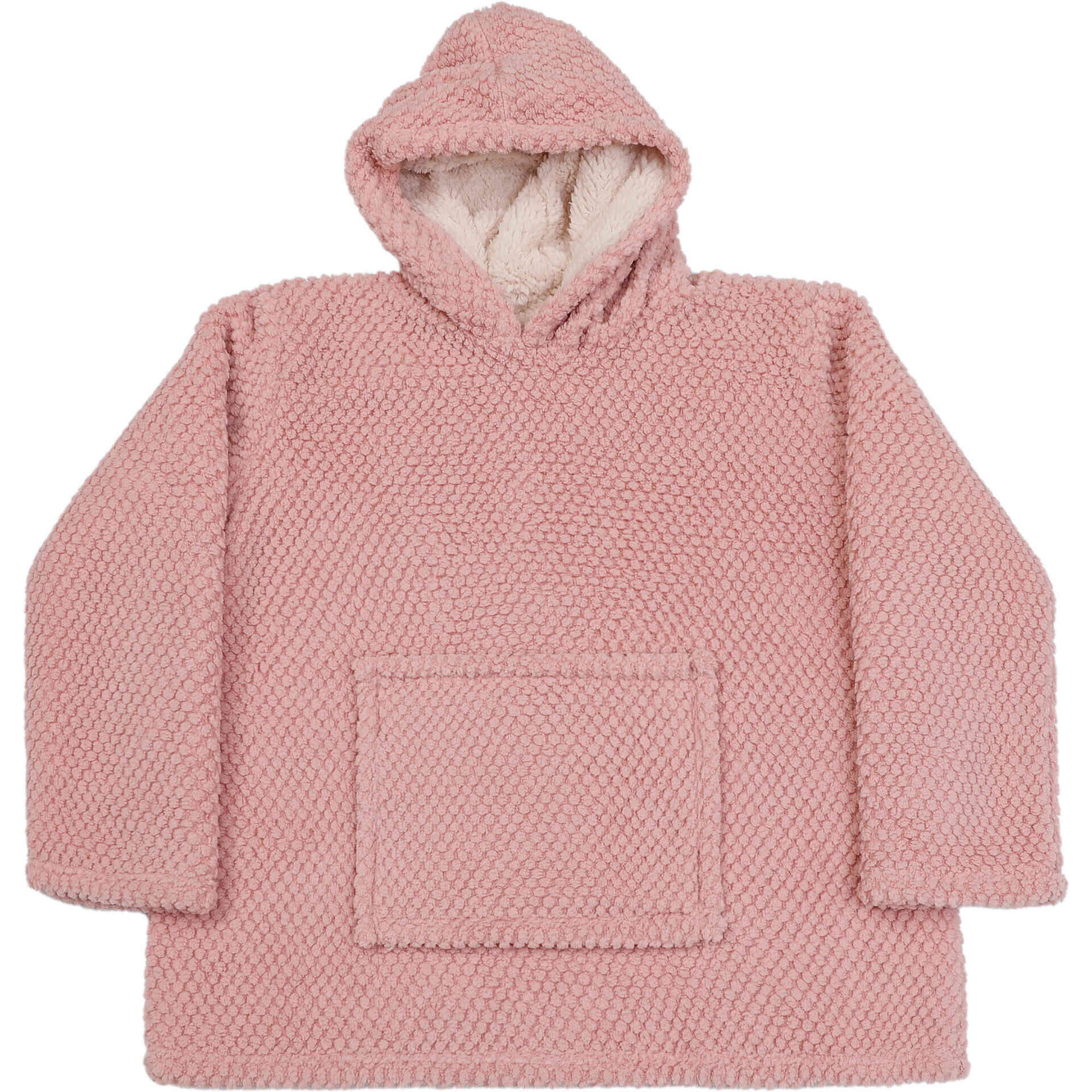 Hoodie Jacquard com Borreguito Rosa