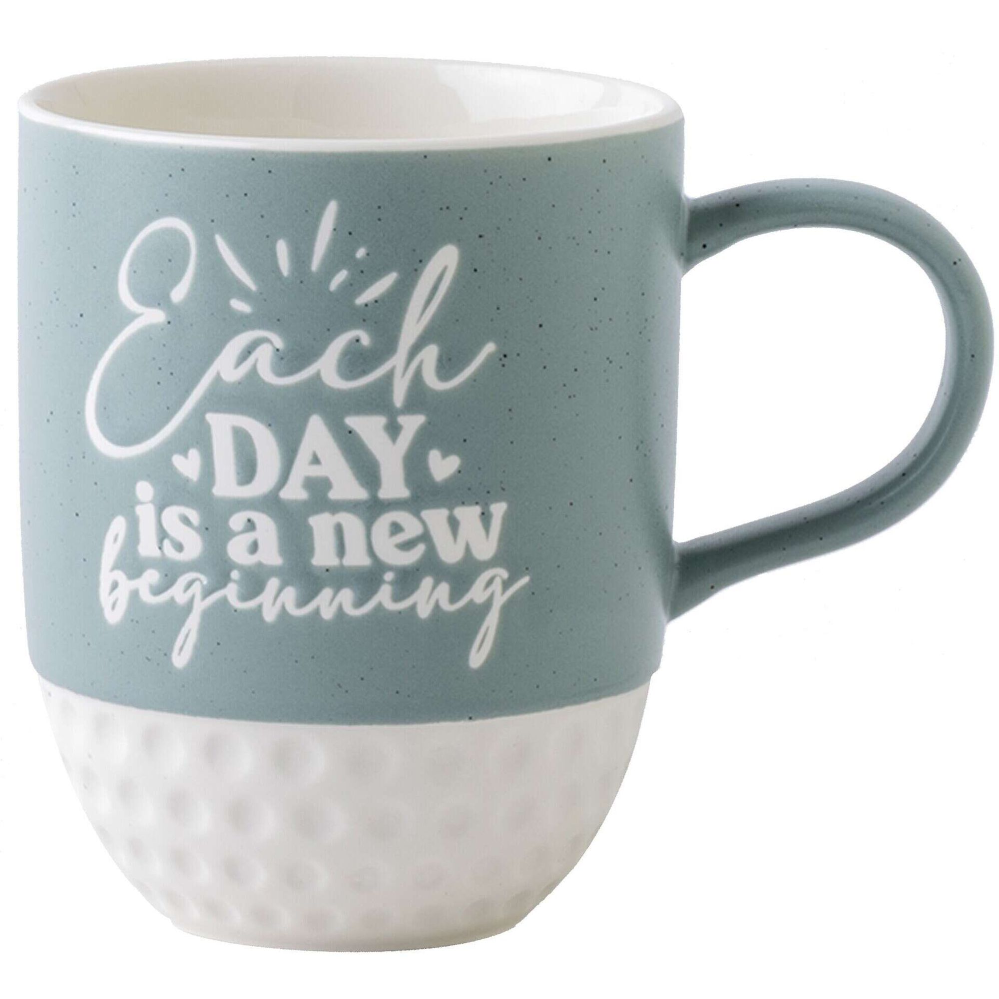 Caneca 540ml Cinza Fundo Branco Each Day