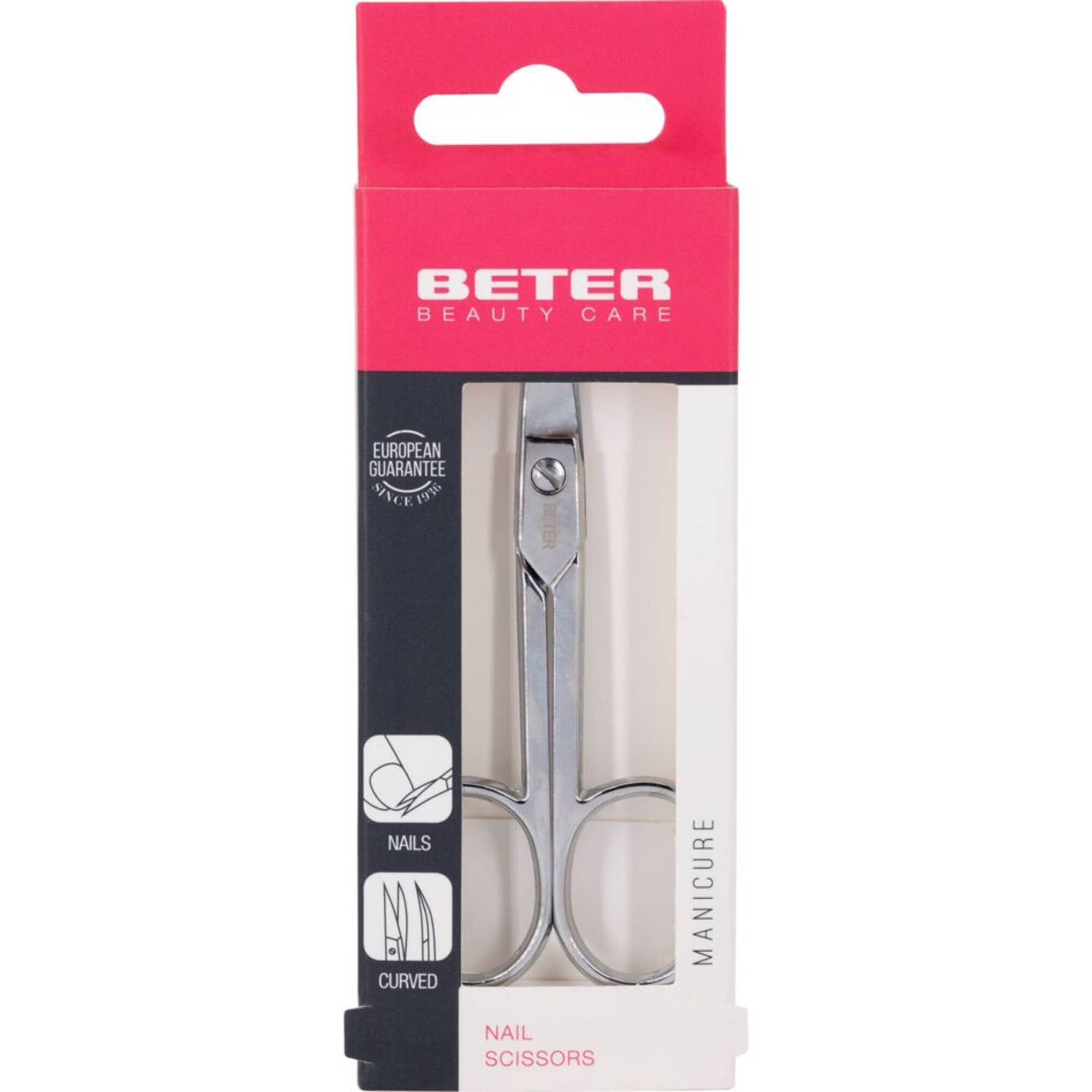 Tesoura de Unhas Curva Cromada BETER