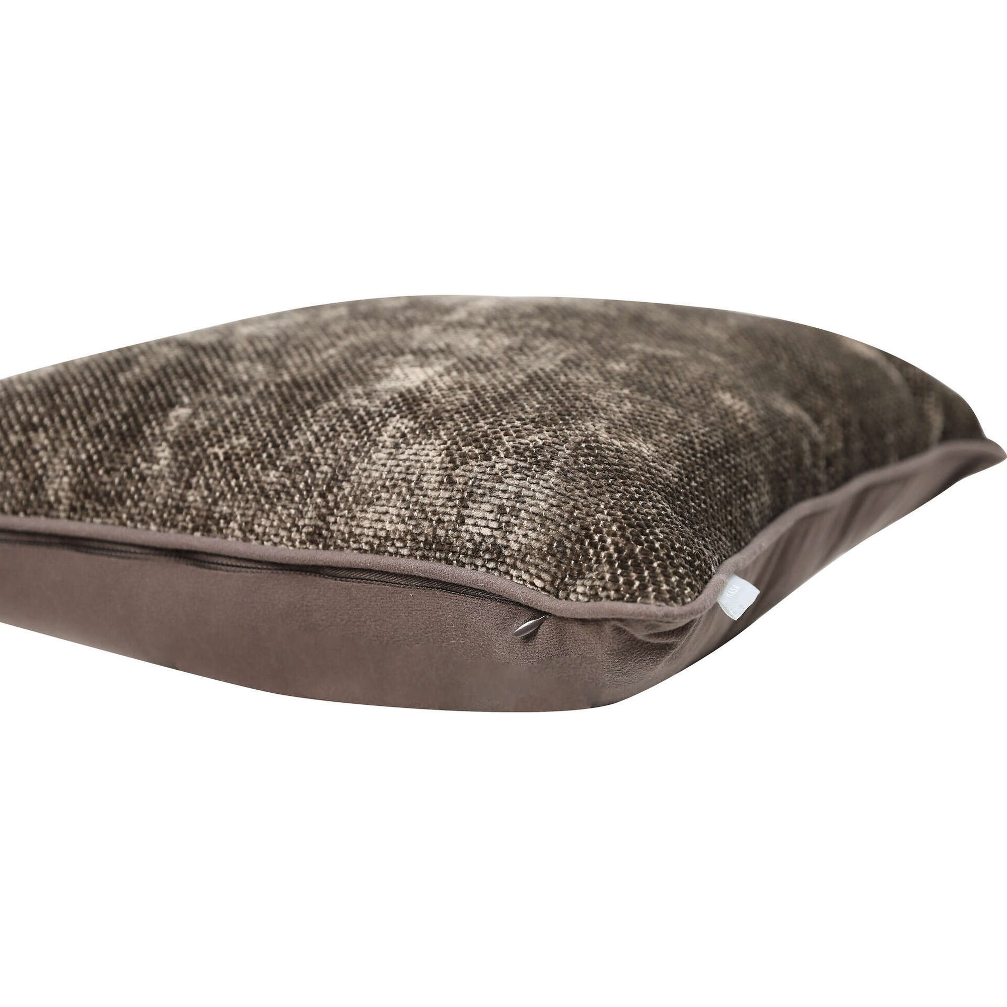 Almofada Chenille Quadrada 45x45cm Castanha