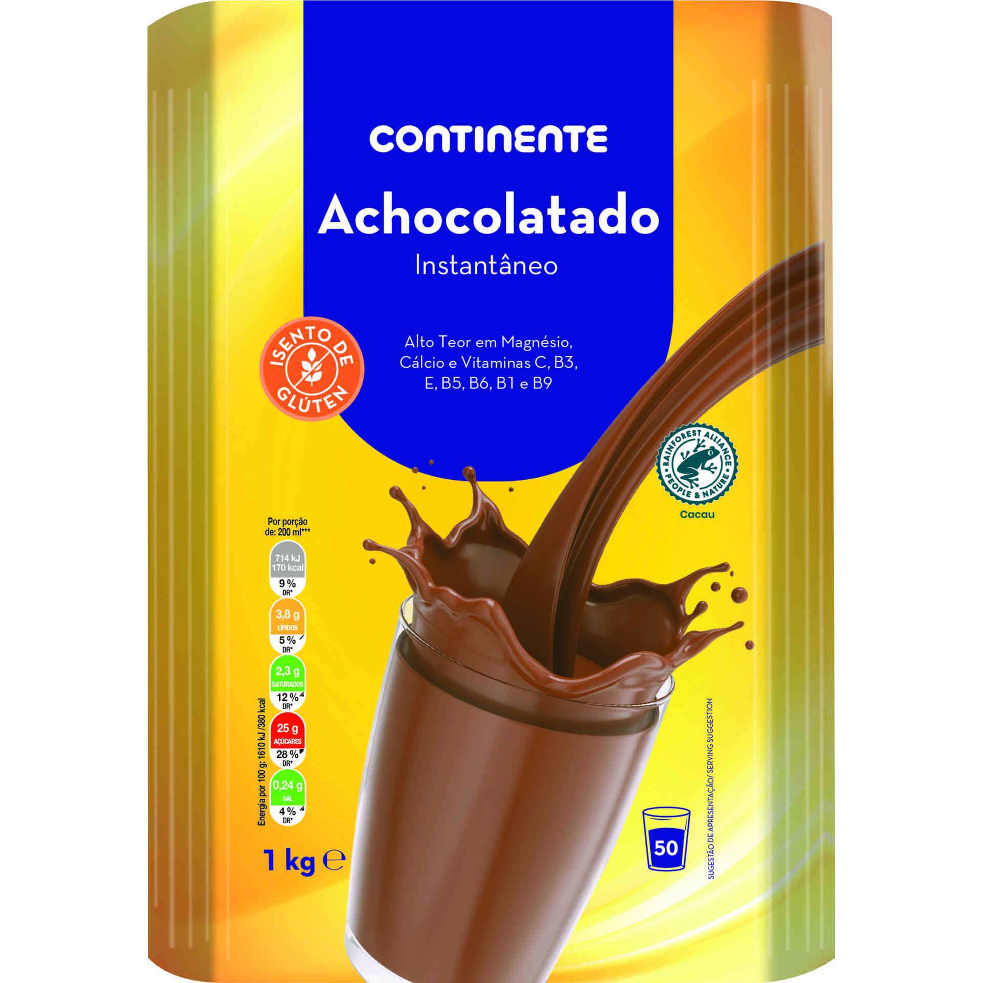 Bebida de Chocolate Solúvel sem Glúten Bebida de Chocolate Solúvel sem Glúten