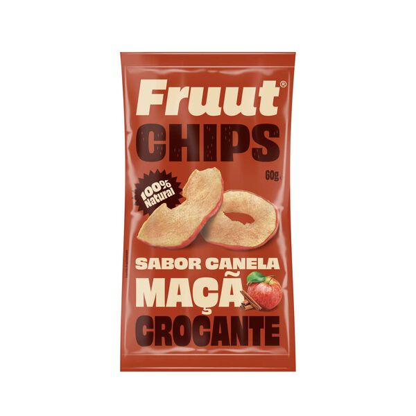 Maçã Vermelha Desidratada Sabor a Canela Fruut