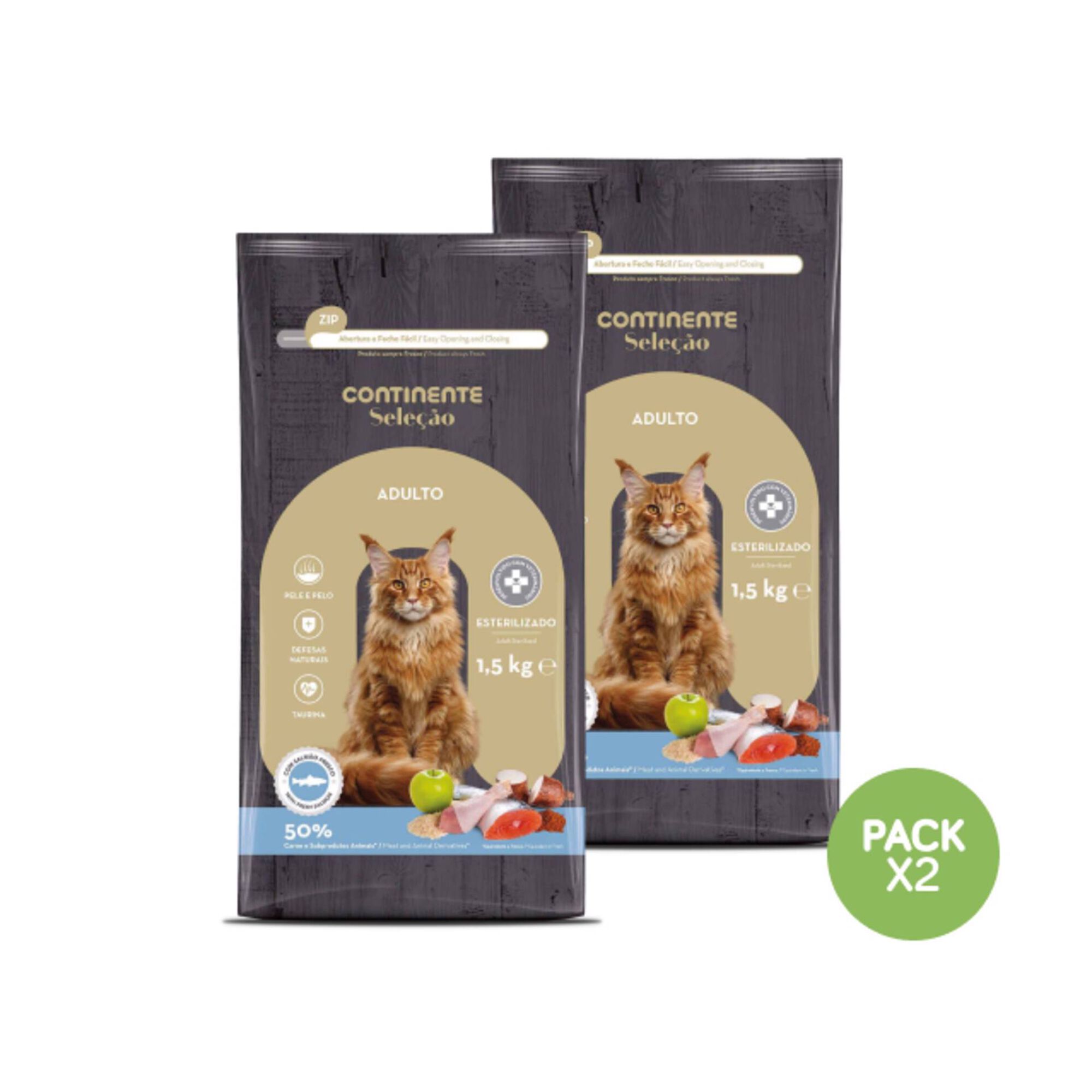 Ração para Gato Adulto Esterilizado Salmão