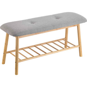 Banco de Arruma&ccedil;&atilde;o com Prateleira 90cm