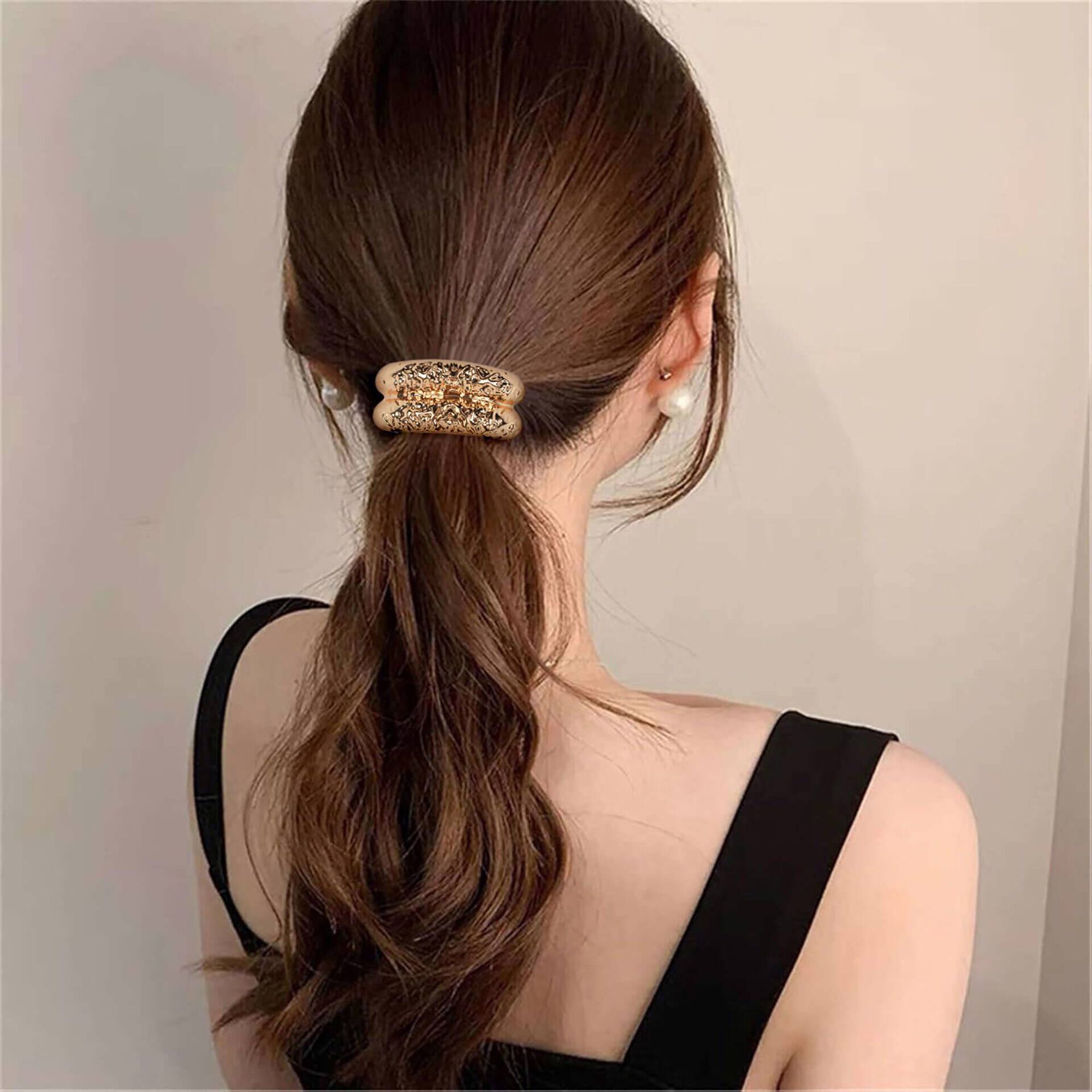 El&aacute;stico de Cabelo Dourado Bazar&atilde;o