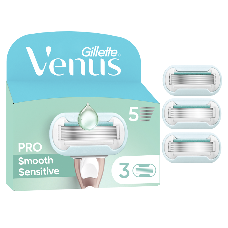 Recarga de Lâminas Pro Smooth Sensitive Gillette Venus
