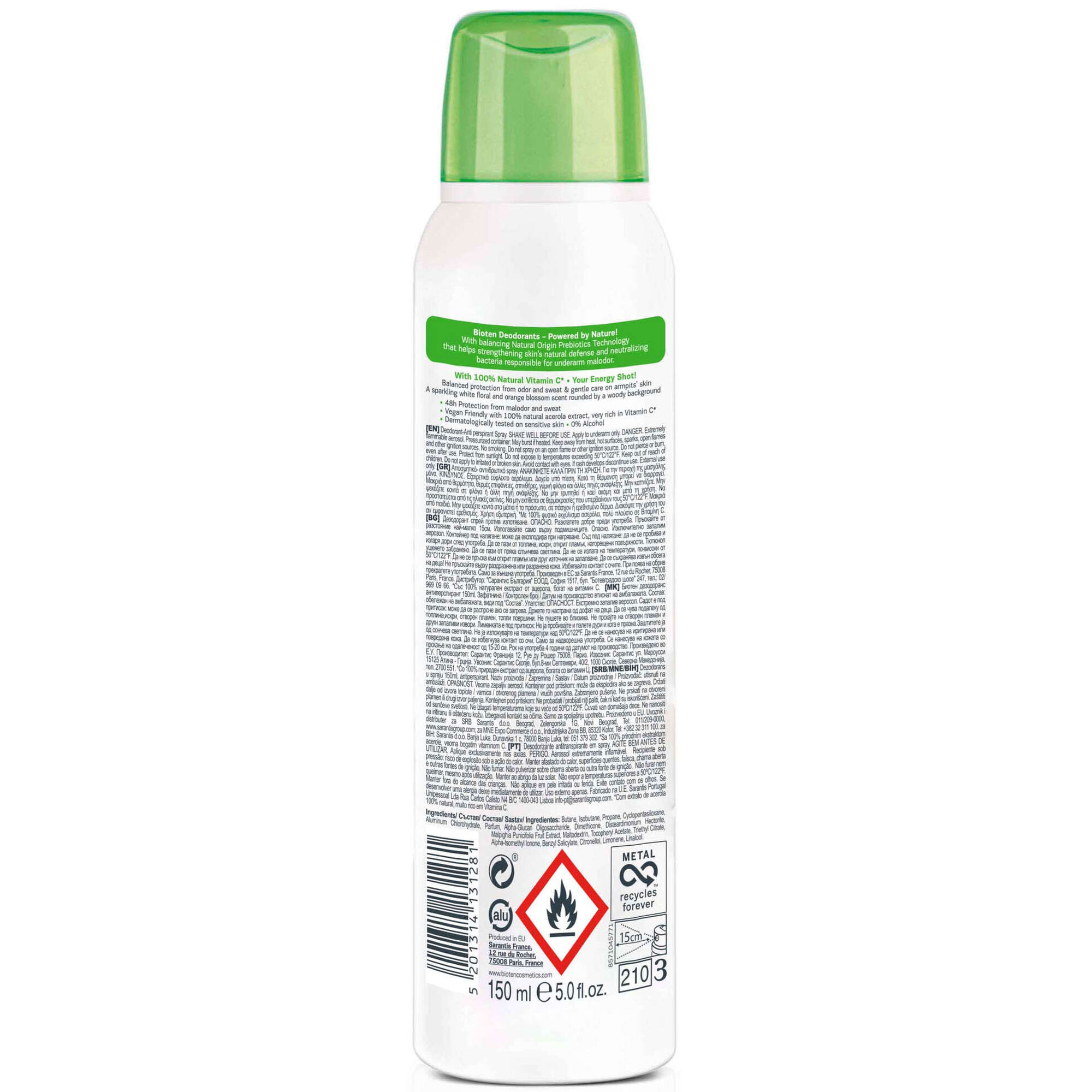 Desodorizante Spray Vitamin C Desodorizante Spray Vitamin C