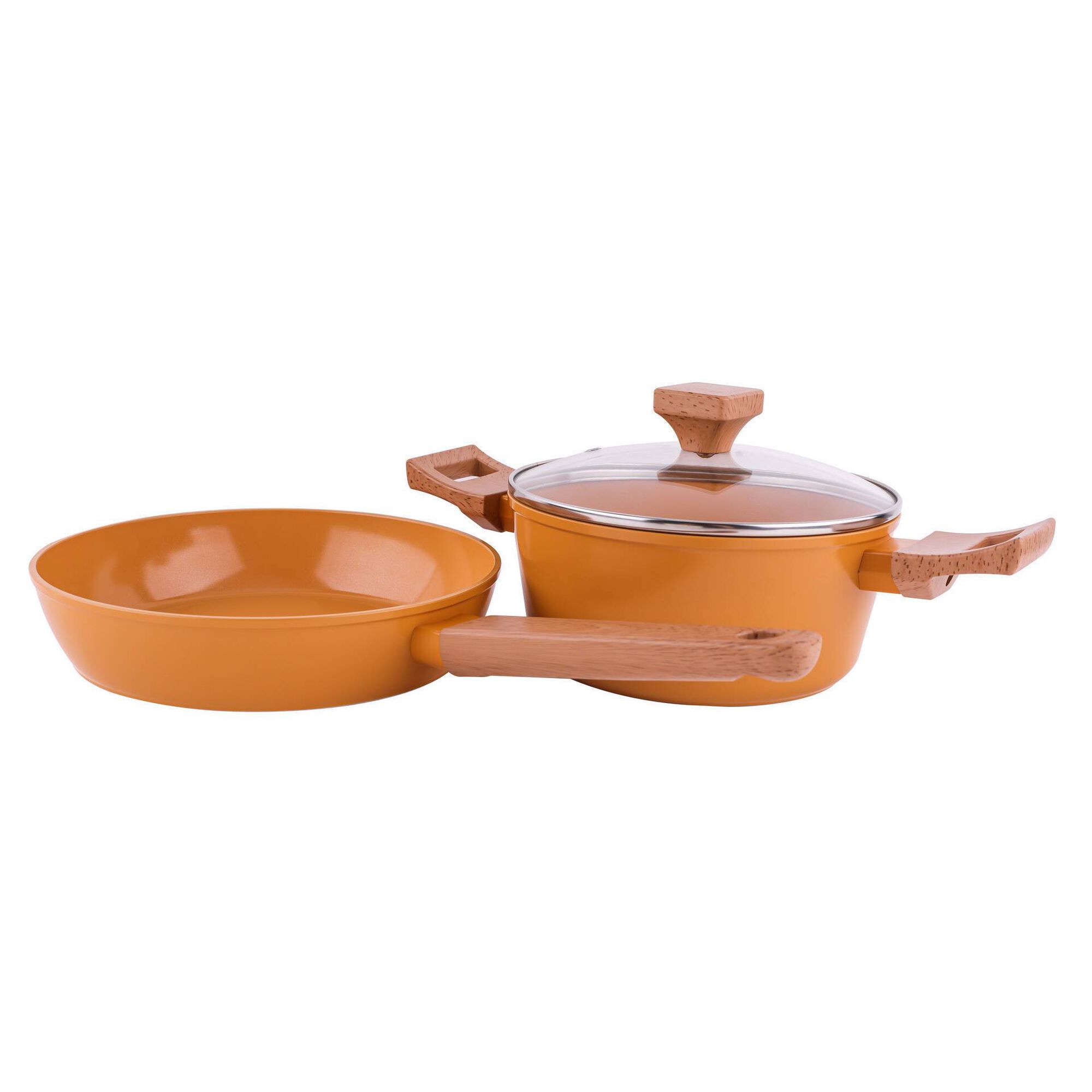 Conjunto Ca&ccedil;arola 20cm e Frigideira 24cm Amar Kasa