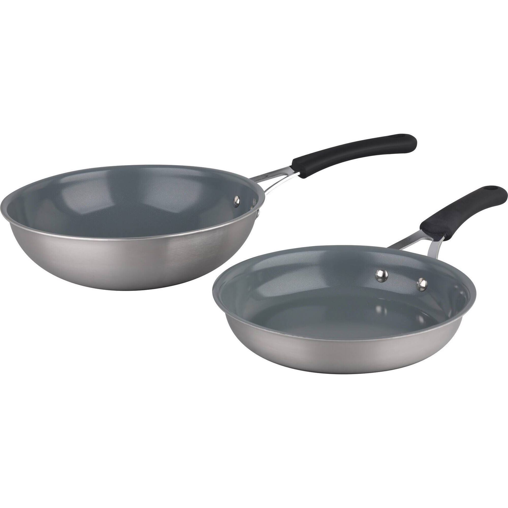 Conjunto Frigideira 24cm e Wok 28cm Triplayer Kasa