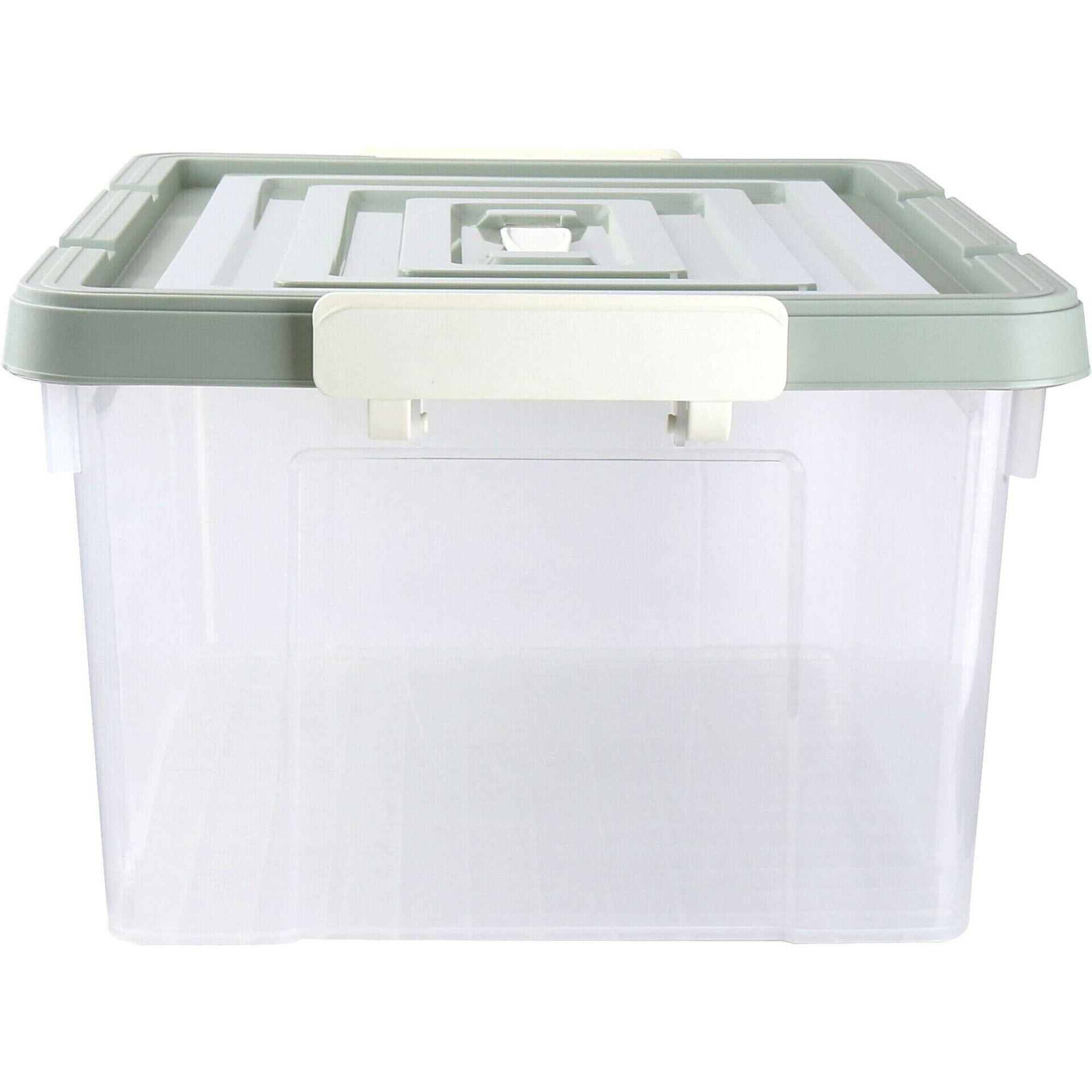 Caixa de Arruma&ccedil;&atilde;o com Tampa 35L Verde