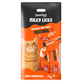 Iogurte para Gato Prebi&oacute;tico Milky Licks Frango YowUP!