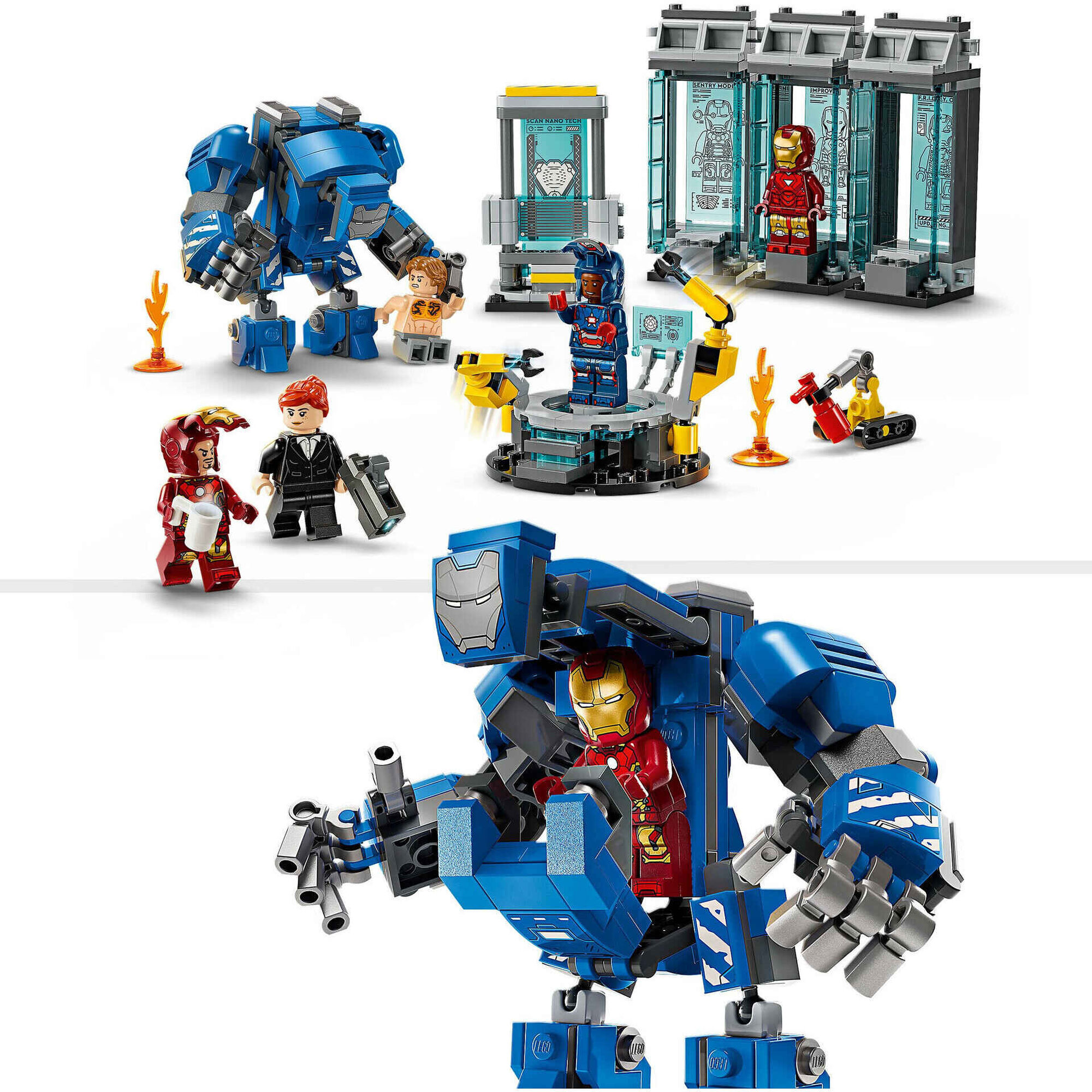 LEGO Marvel - Laborat&oacute;rio do Iron Man: Sal&atilde;o das Armaduras - 76315