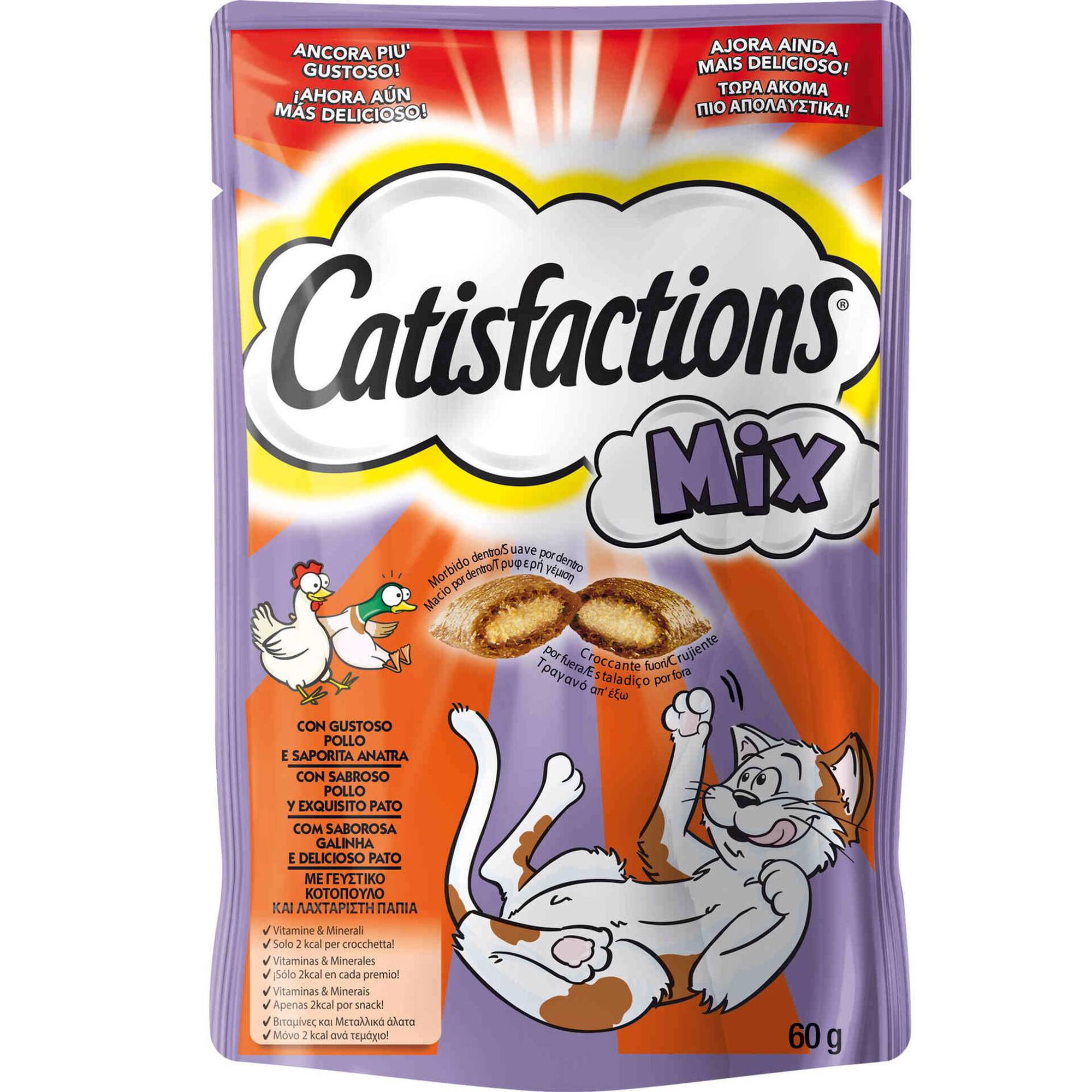 Snack para Gato Júnior e Adulto Frango e Pato