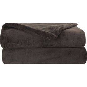 Manta Flanela 130x160cm Castanho