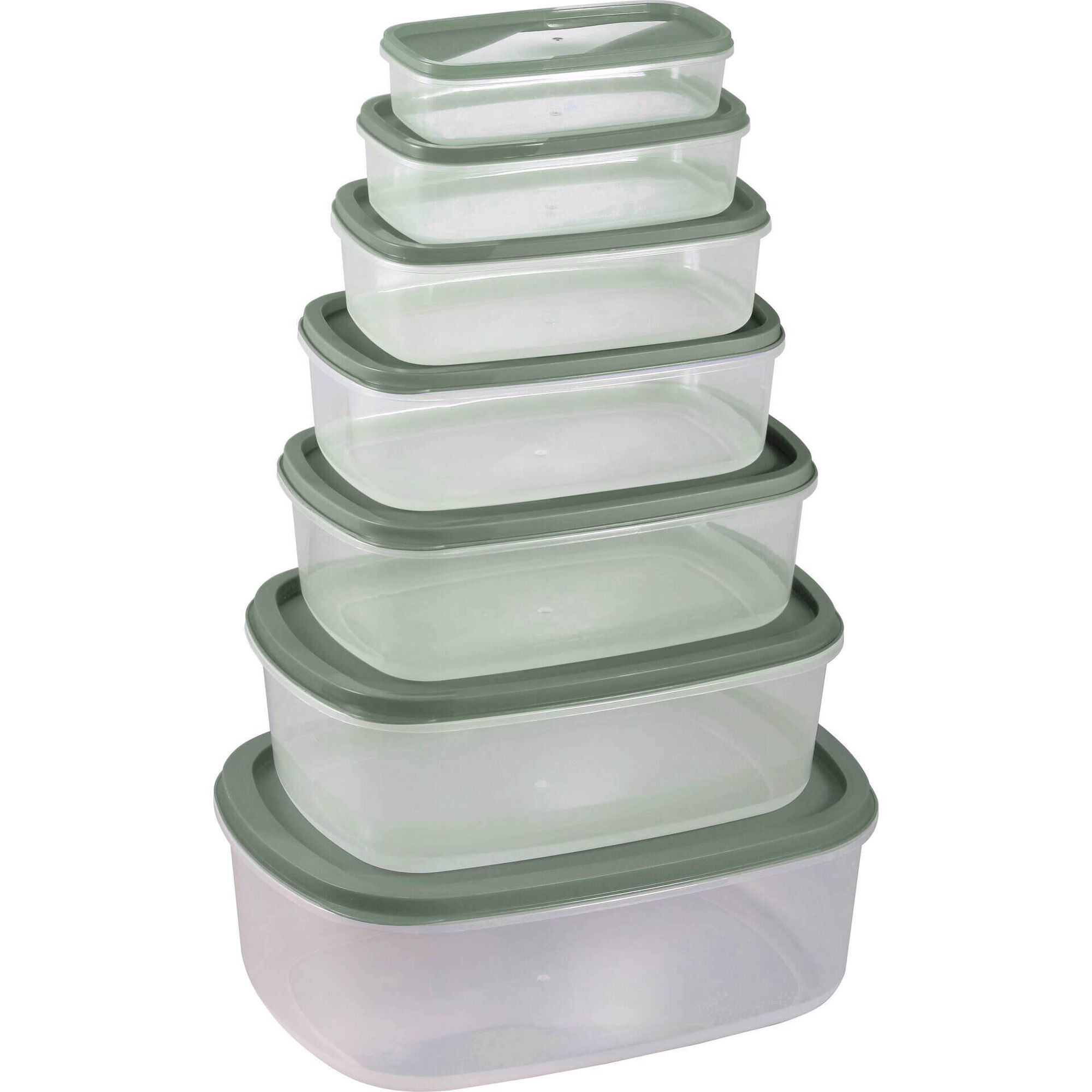 Conjunto 7 Caixas Herm&eacute;ticas Bazar&atilde;o