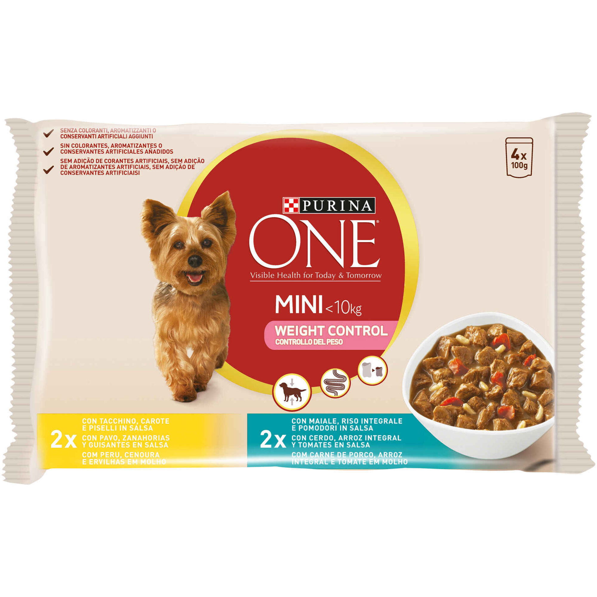 Comida Húmida para Cão Adulto Mini Weigh Control Saquetas Comida Húmida para Cão Adulto Mini Weigh Control Saquetas