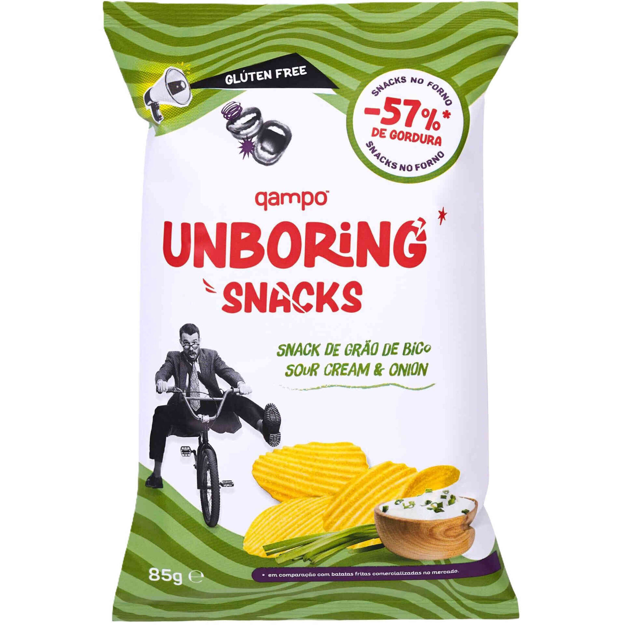 Snacks Salgados Grão de Bico, Sour Cream e Cebola Snacks Salgados Grão de Bico, Sour Cream e Cebola