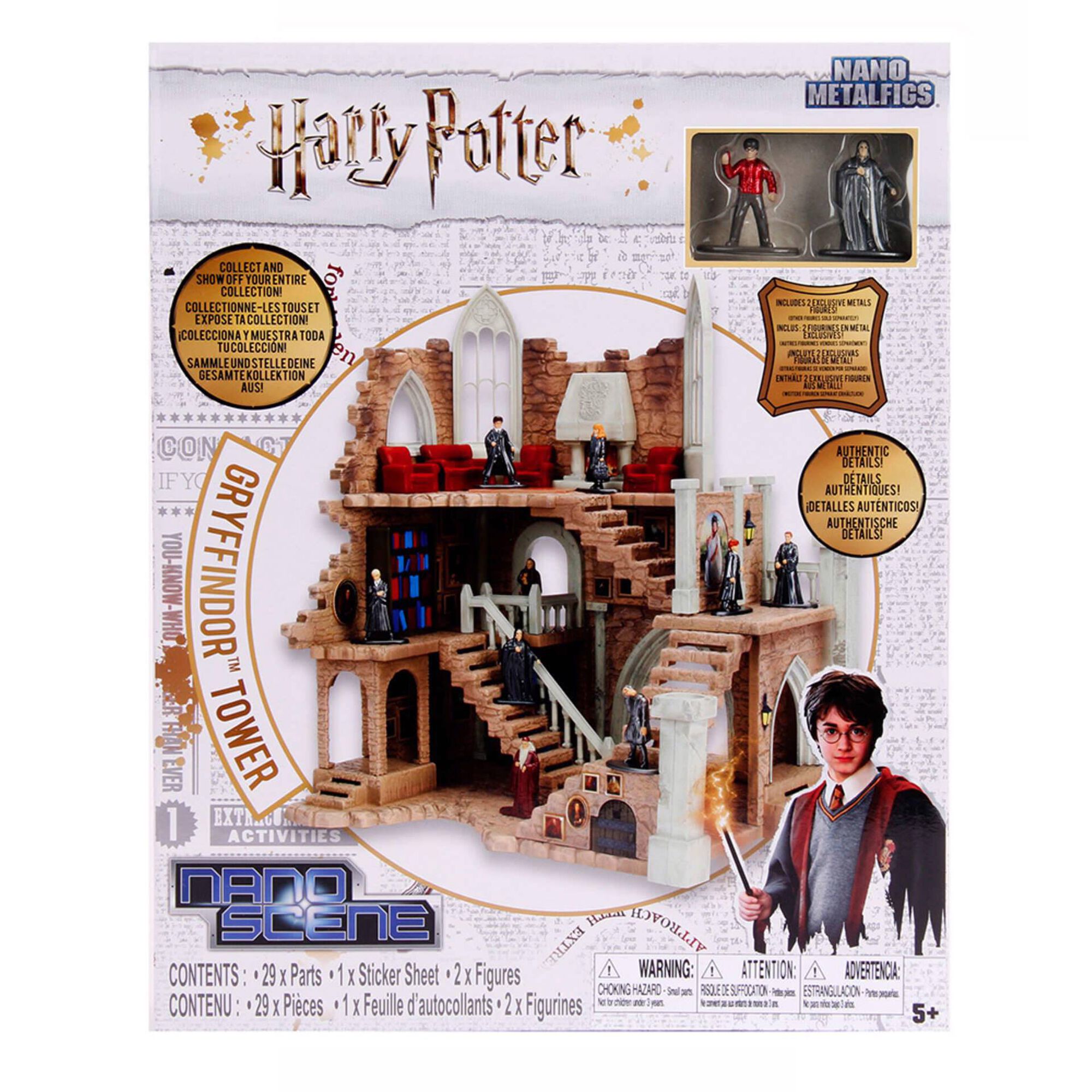 Torre Gryffindor e 2 Figuras Harry Potter