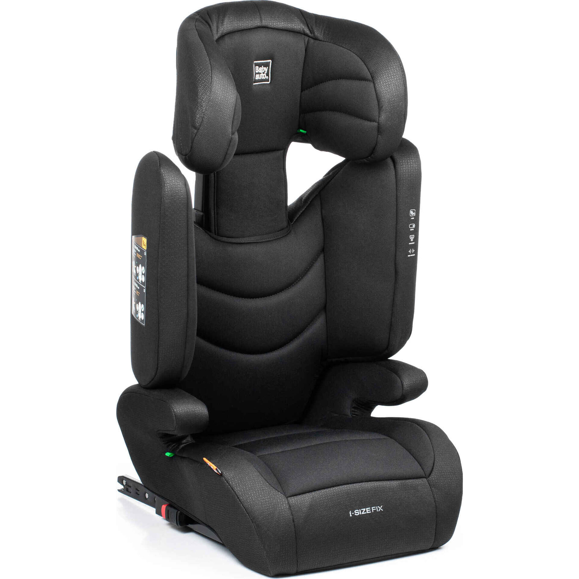 Cadeira Auto I-Size 100-150cm Isofix Jef Fix Preto Babyauto