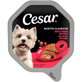 Comida H&uacute;mida para C&atilde;o Pat&ecirc; Vaca Terrina Cesar