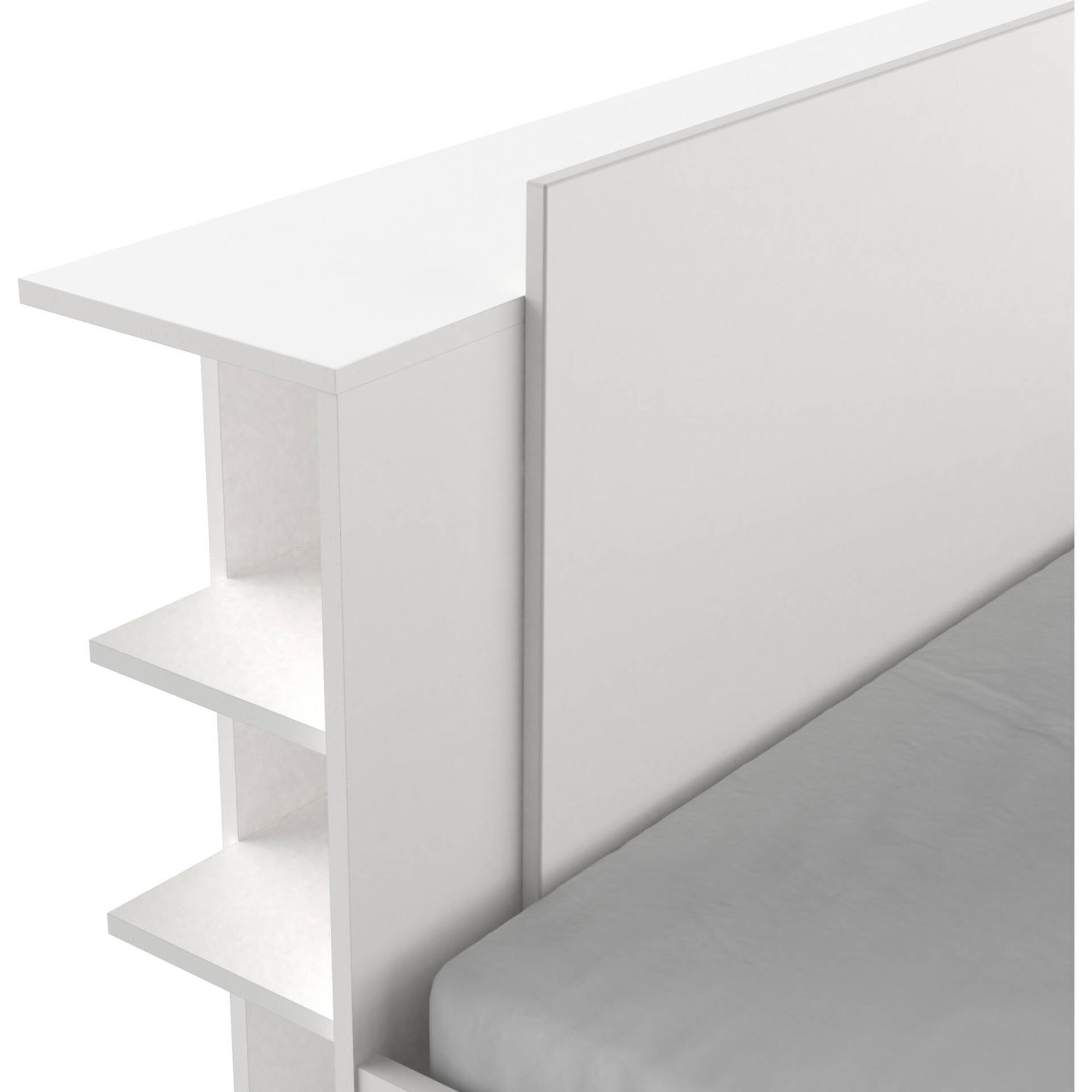 Cama Casal com 2 Gavetas 145x227x88cm Branca Life