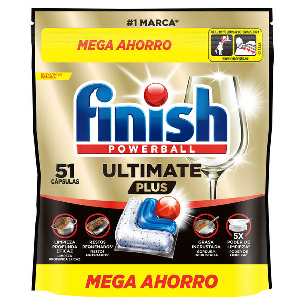 Detergente Máquina Loiça Pastilhas Ultra Plus Finish