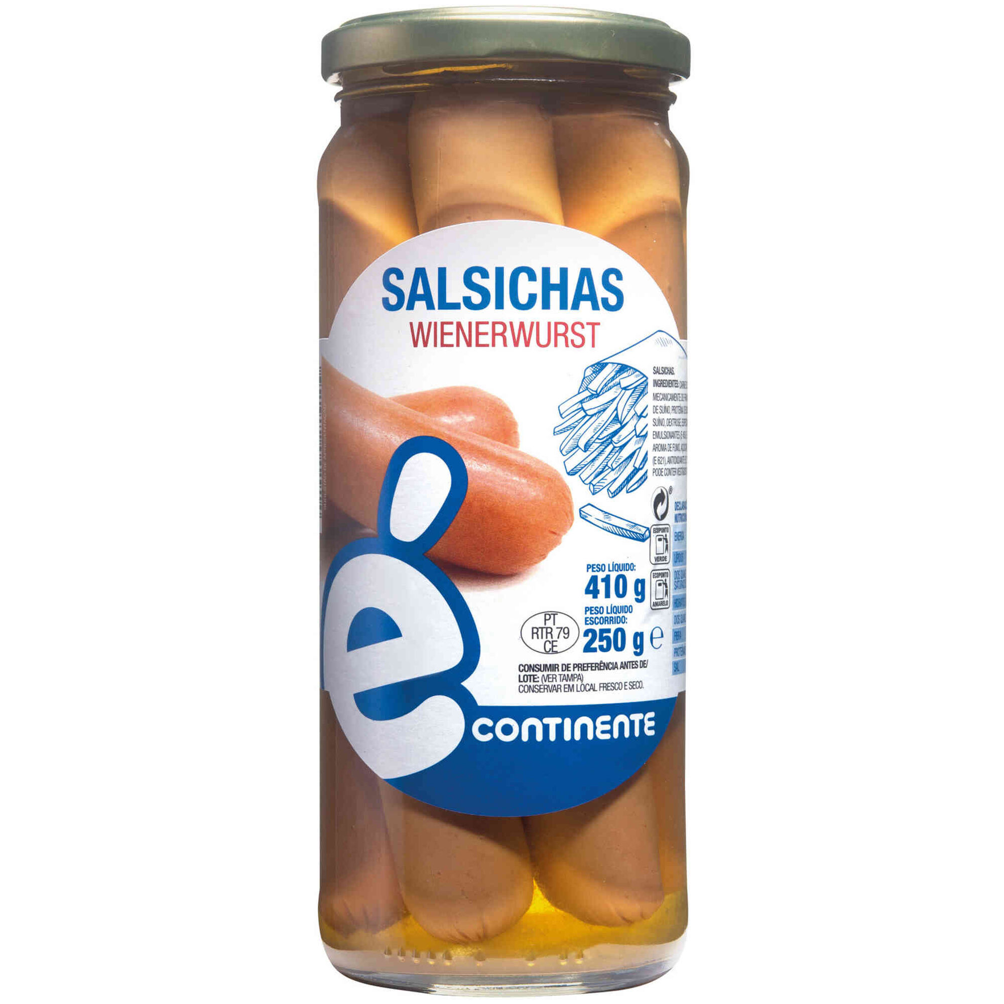 Salsichas Tipo Alemão Frasco 5 un Salsichas Tipo Alemão Frasco 5 un