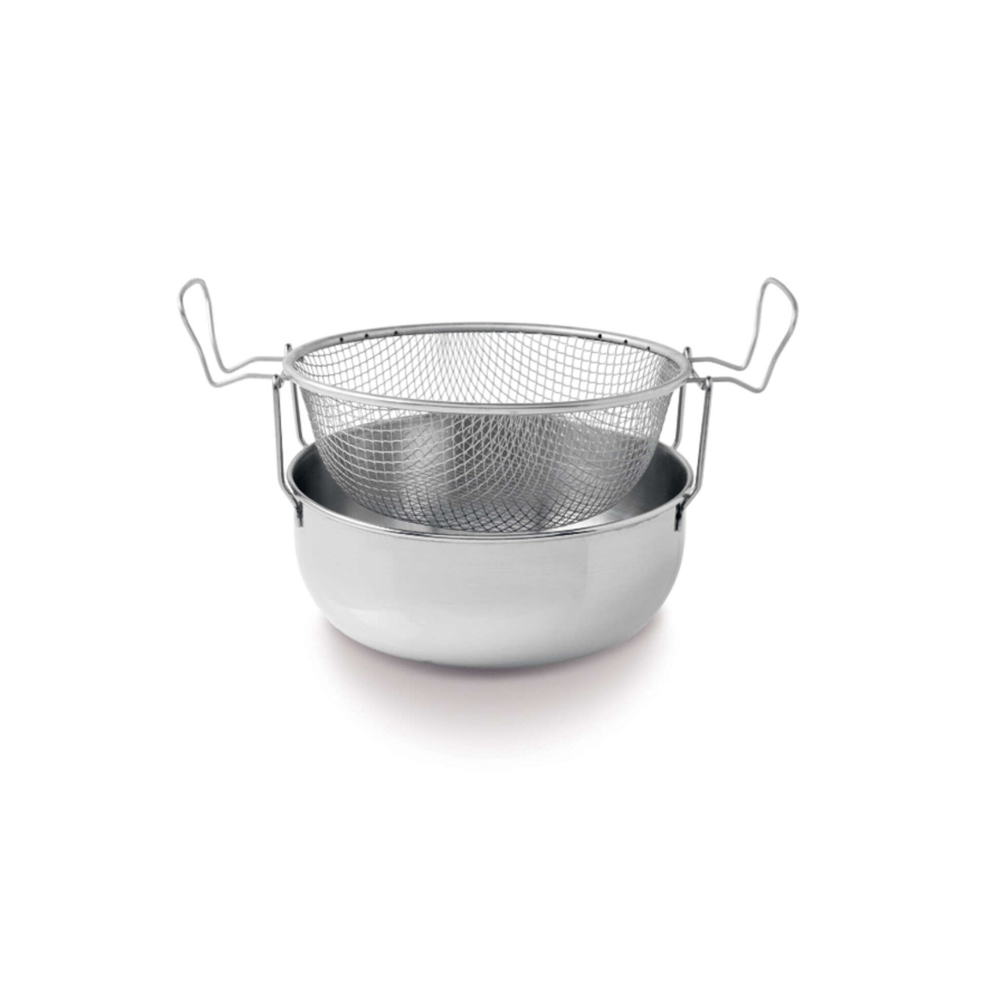 Caçarola Fritadeira Aço Inoxidável com Cesto 24cm Caçarola Fritadeira Aço Inoxidável com Cesto 24cm