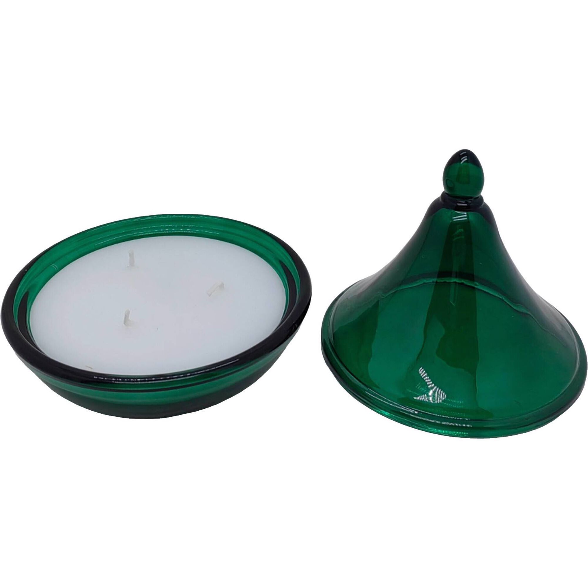 Vela em Copo com Tampa Alta 160g Verde