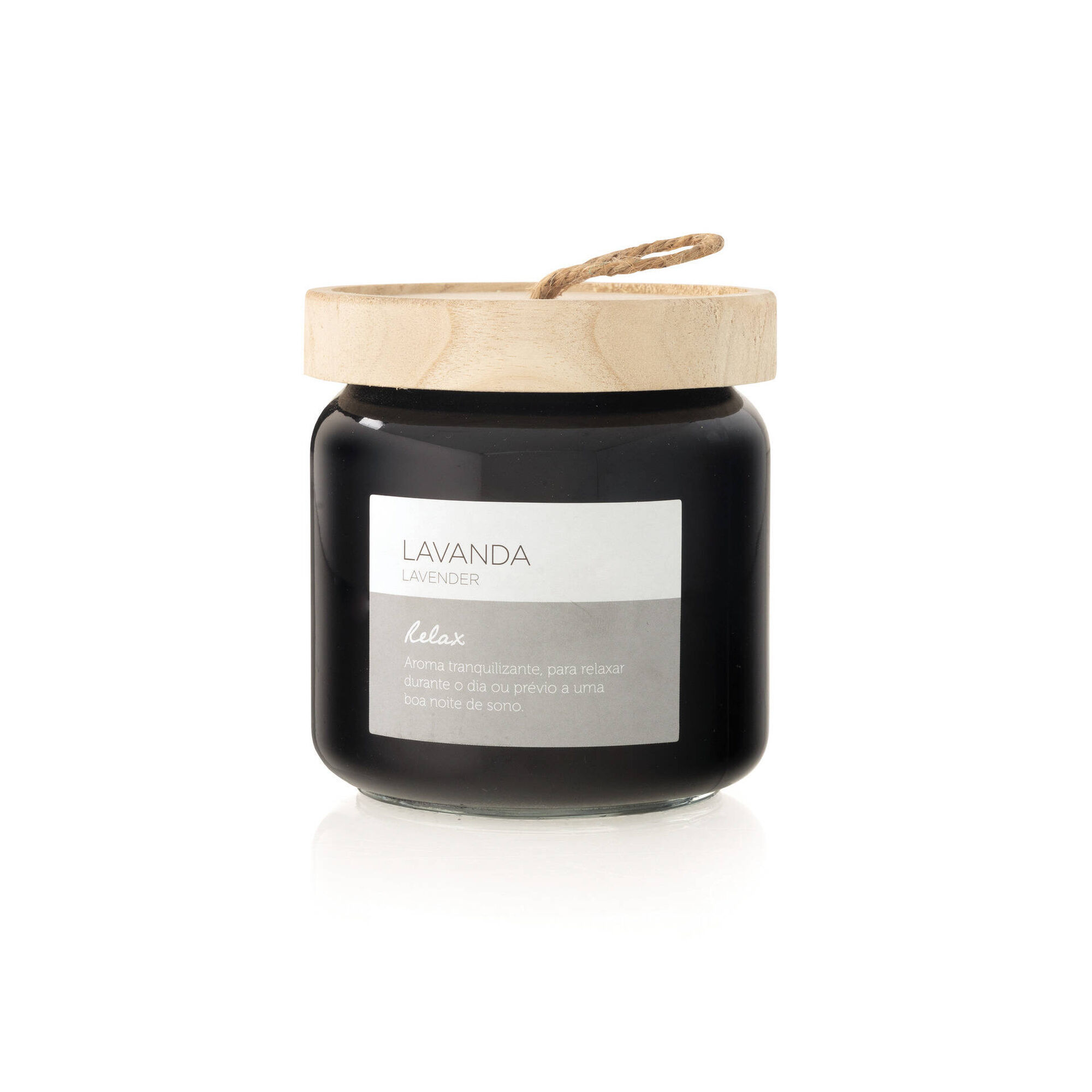 Vela em Copo com Tampa Madeira 380g Vela em Copo com Tampa Madeira 380g
