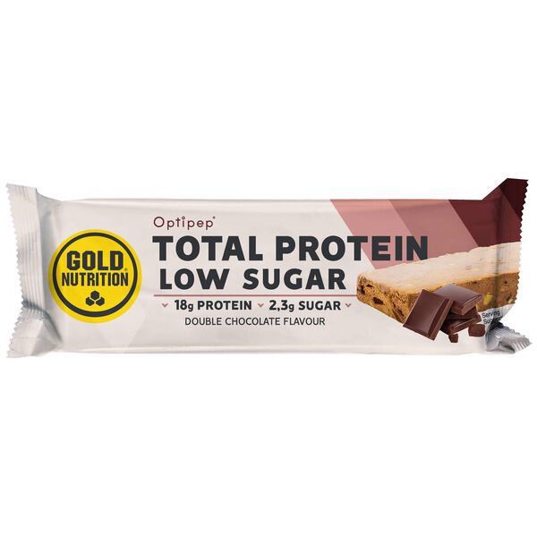 Barra Proteína Low Sugar Double Chocolate Gold Nutrition