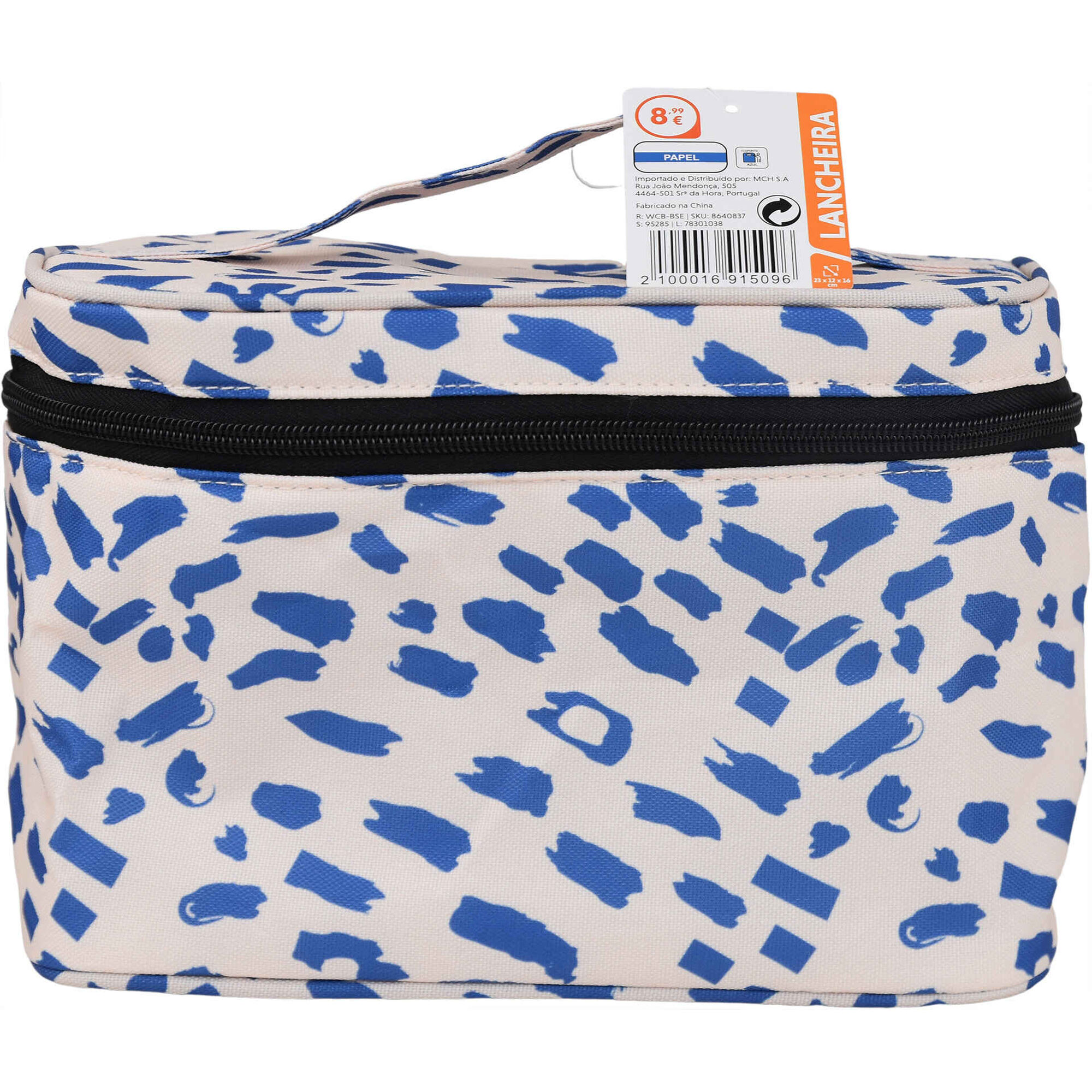 Lancheira Padr&atilde;o Azul Bazar&atilde;o