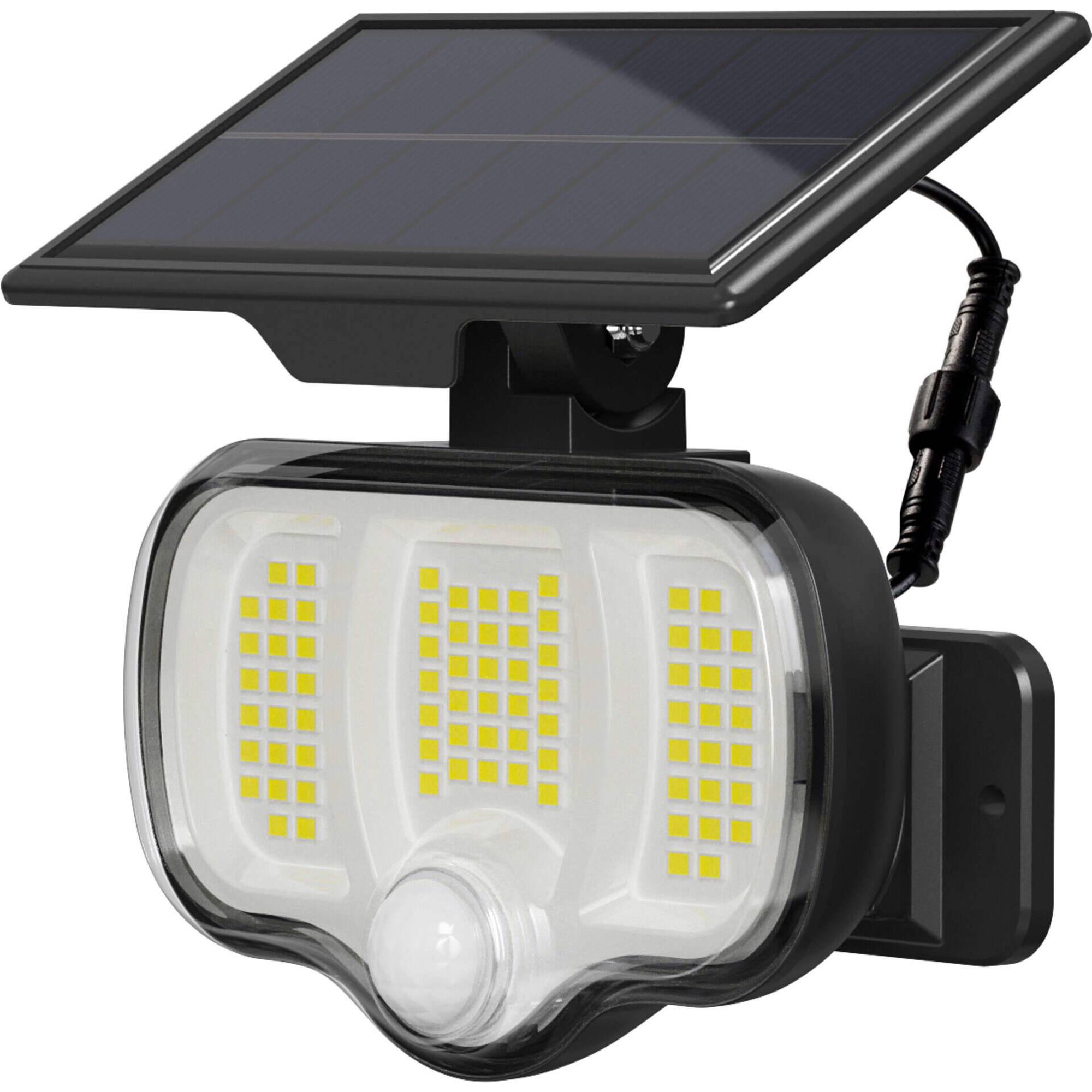 Foco de Parede Solar com Sensor Preto Boost