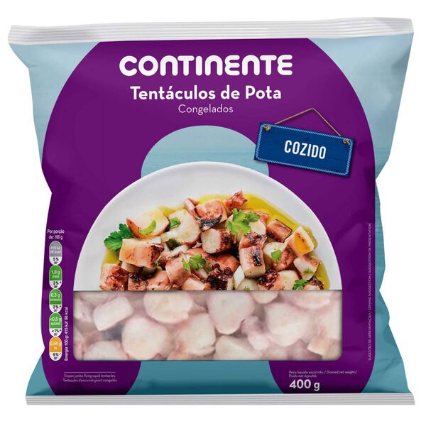 Tentáculos de Pota Cozidos Congelados Continente